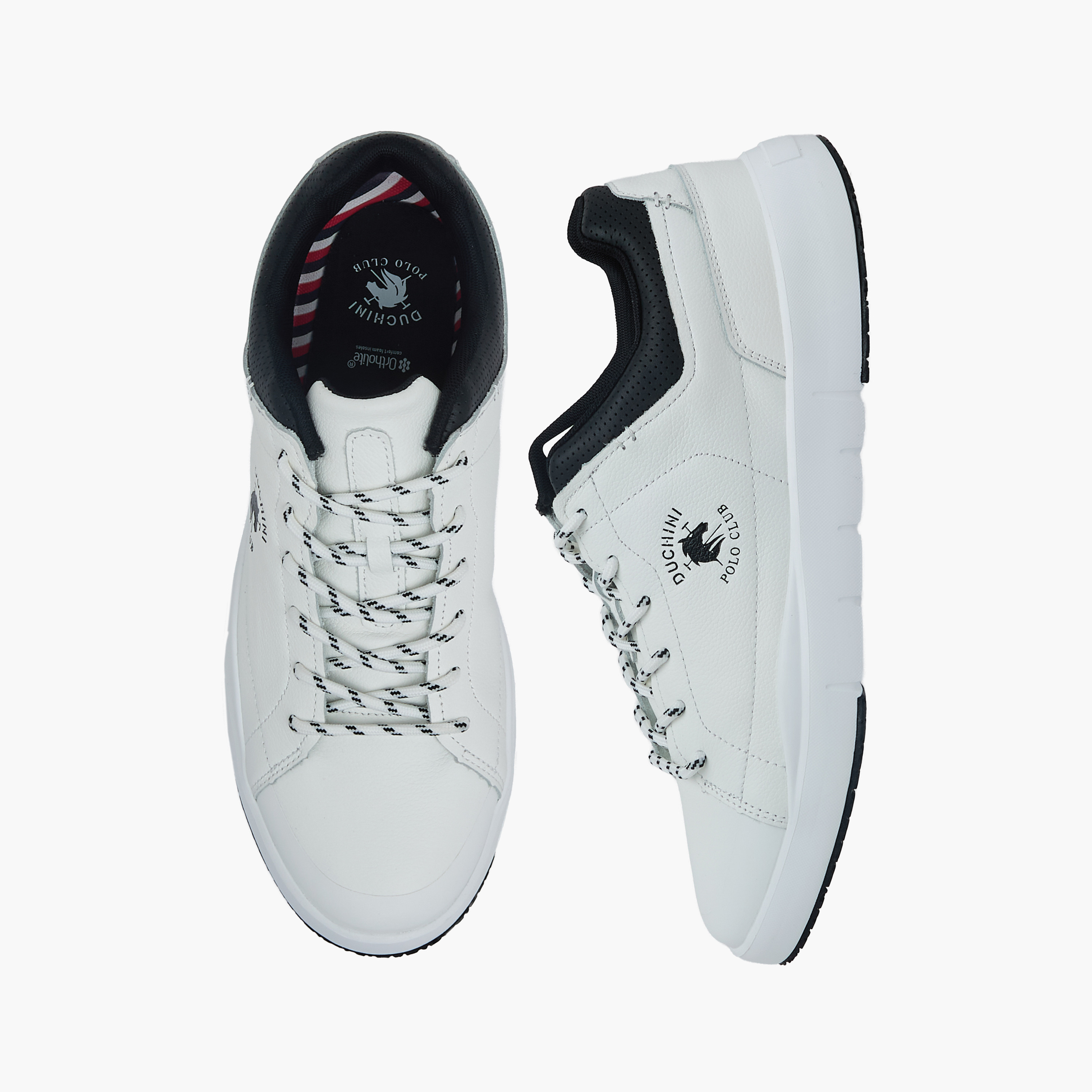Duchini Polo Club Men Genuine Leather Lace-Up Ankle Sneakers-men-shoes-sneakers-image-1