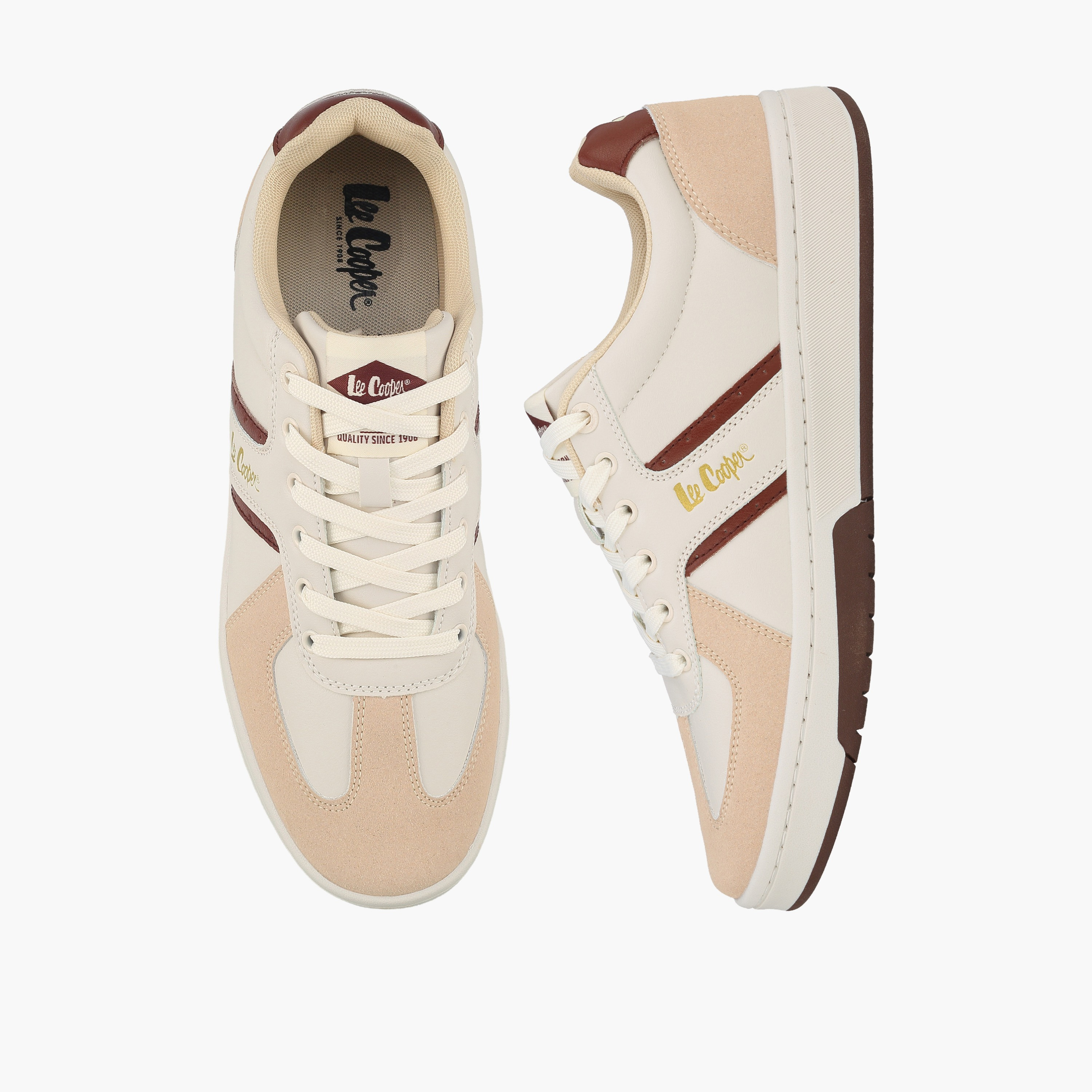 Lee Cooper Men Logo Print Lace-Up Sneakers-men-shoes-sneakers-image-1