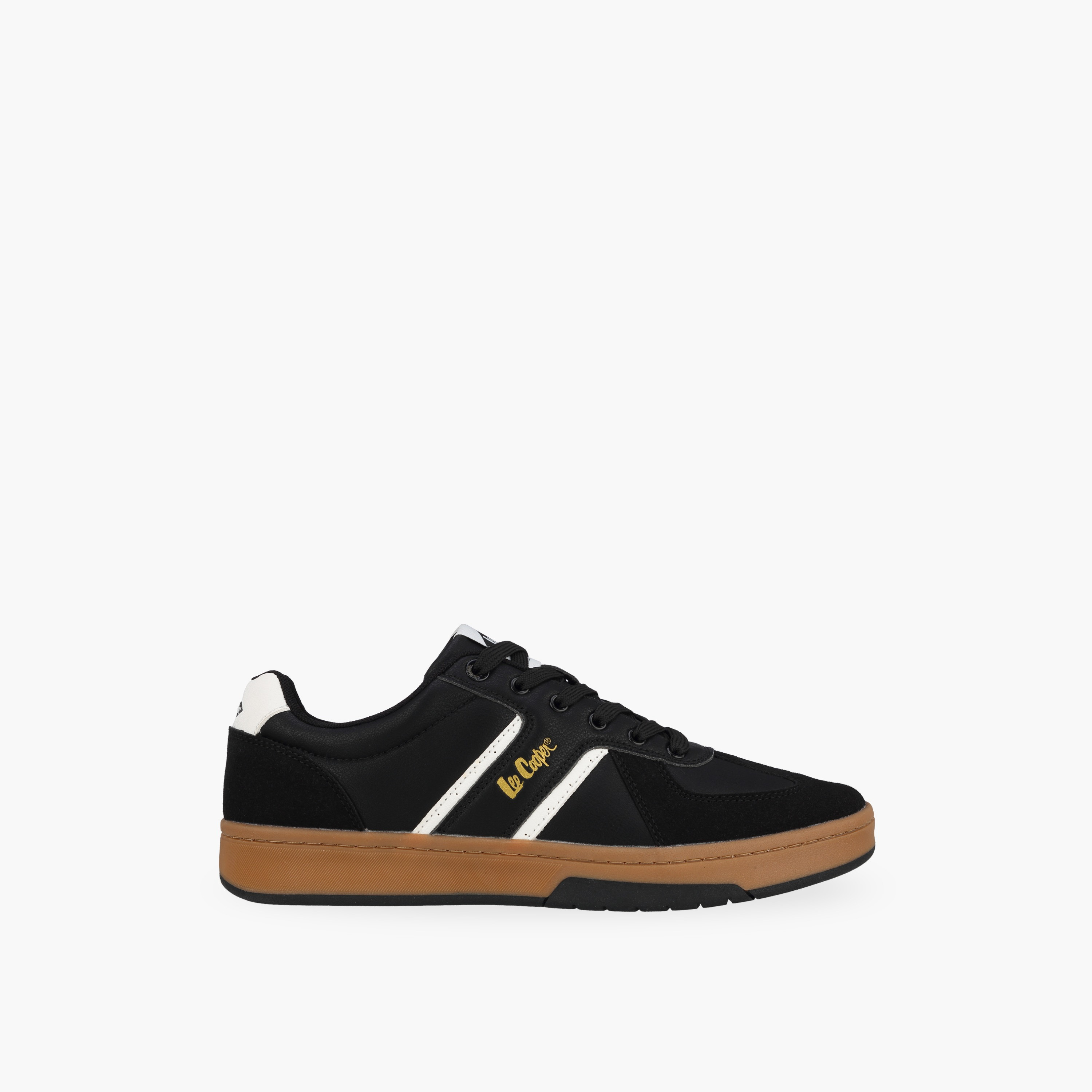 Lee Cooper Men Logo Print Lace-Up Sneakers-men-shoes-sneakers-image-3