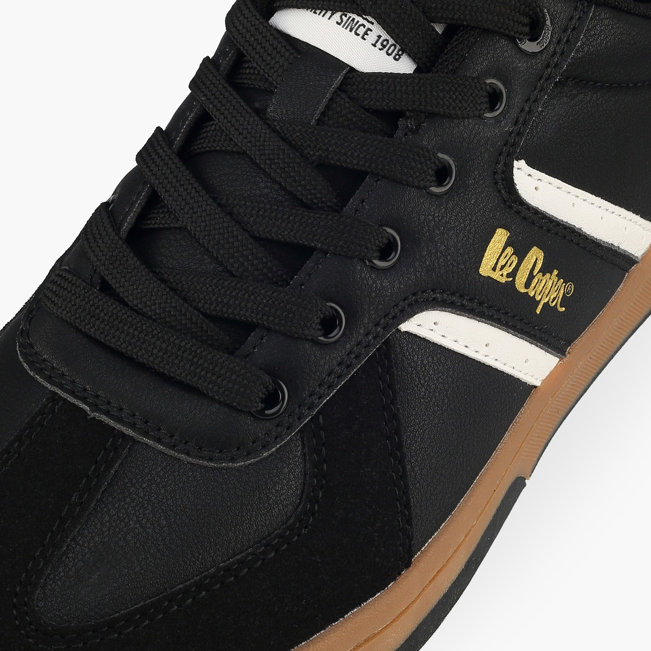 Lee Cooper Men Logo Print Lace-Up Sneakers-men-shoes-sneakers-image-4