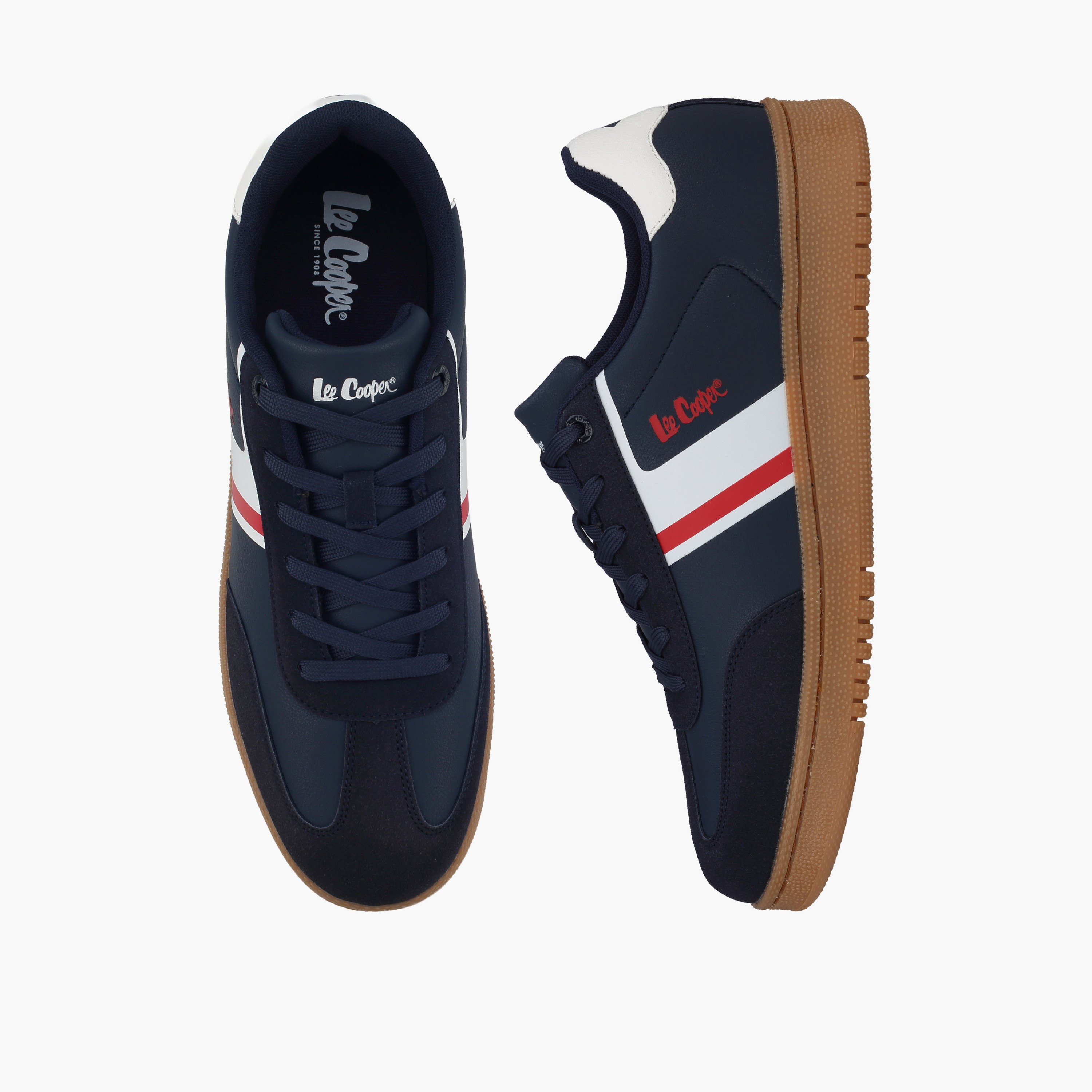 حذاء سنيكرز برباط وقوالب ملونة للرجال من لي كوبر-men-shoes-sneakers-image-1