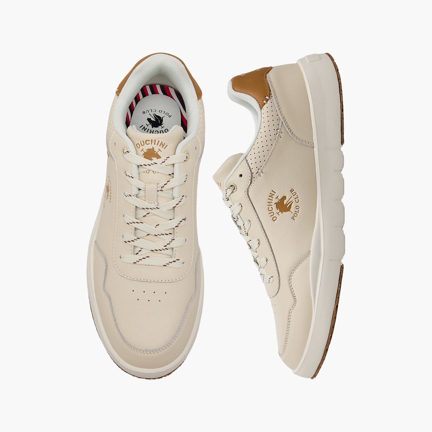 حذاء سنيكرز طول الكاحل برباط وطبعات شعار للرجال من دوتشيني-men-shoes-sneakers-image-1