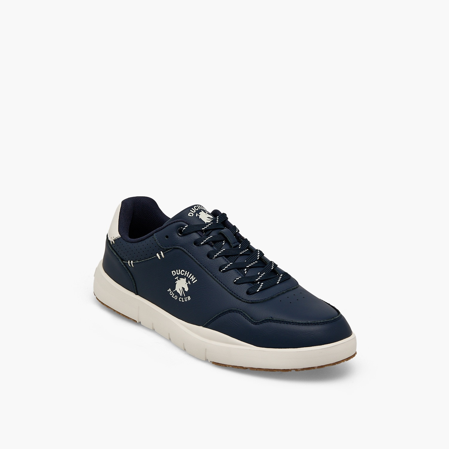Duchini Men Logo Print Lace-Up Ankle Sneakers-men-shoes-sneakers-image-2