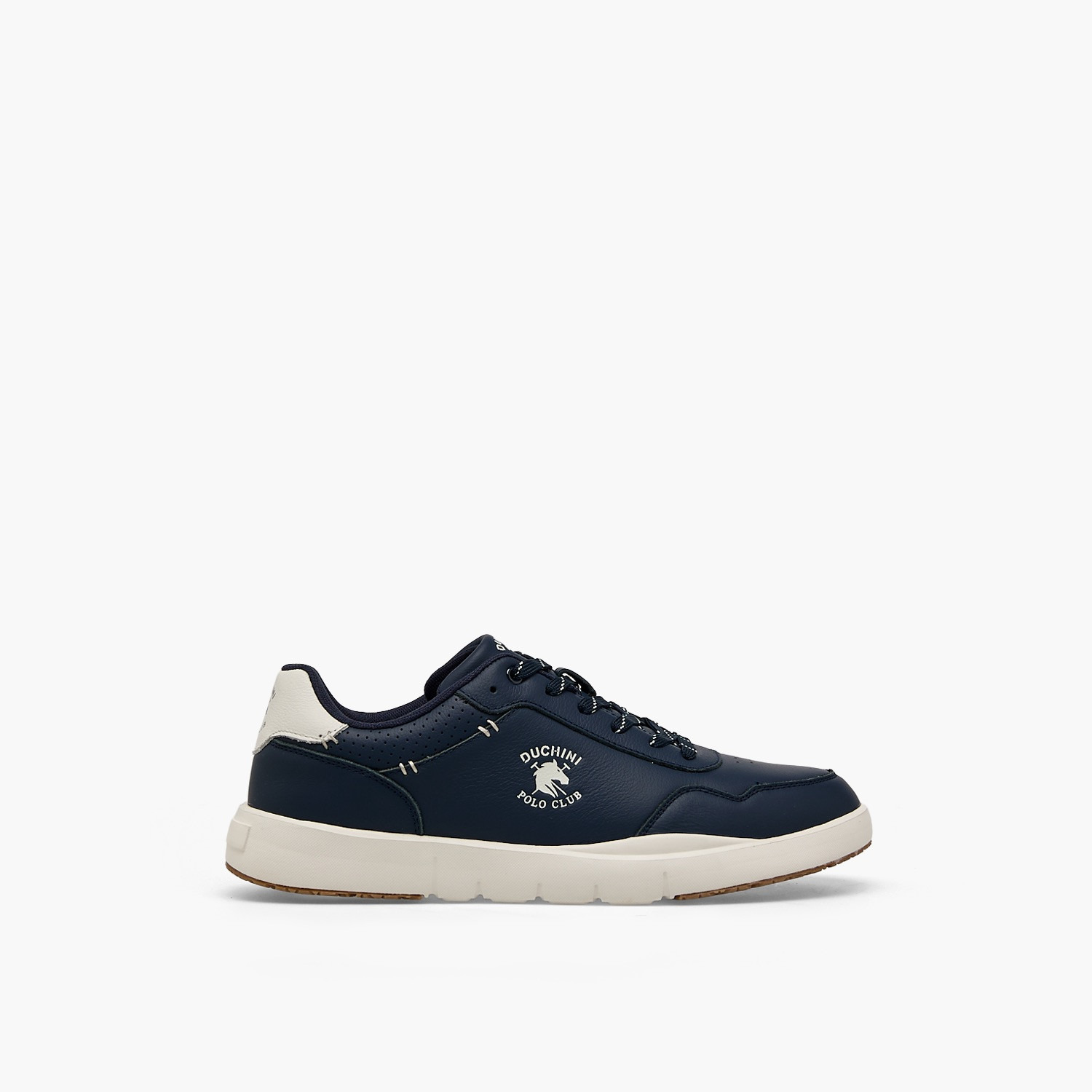 Duchini Men Logo Print Lace-Up Ankle Sneakers-men-shoes-sneakers-image-3