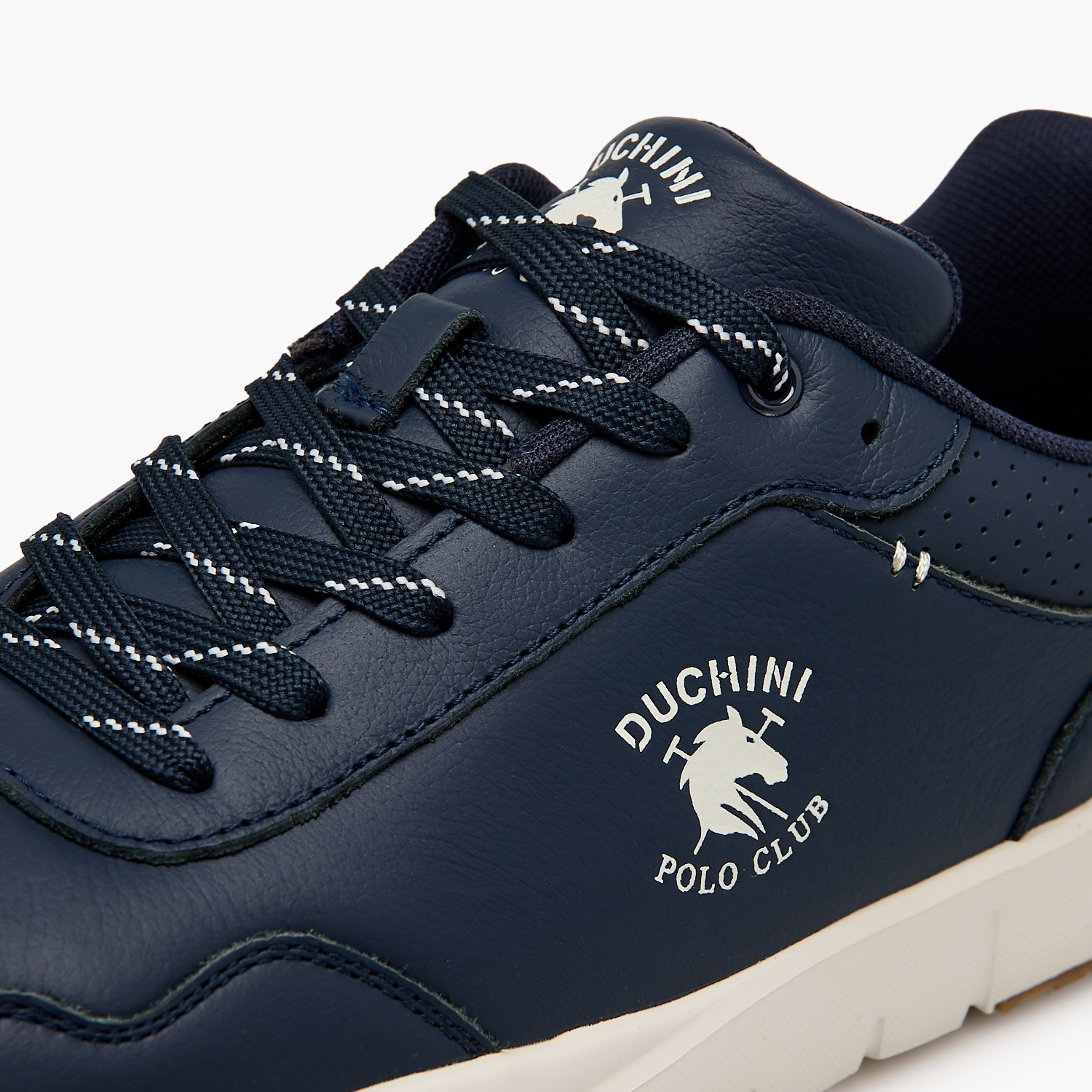 Duchini Men Logo Print Lace-Up Ankle Sneakers-men-shoes-sneakers-image-4