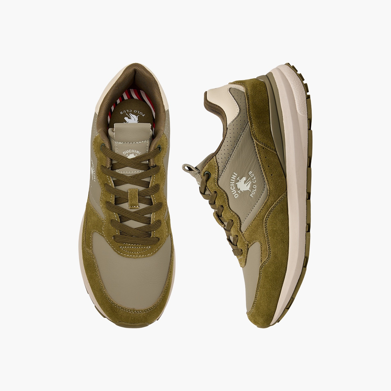 حذاء سنيكرز كاحل برباط وطبعات شعار للرجال من دوتشيني-men-shoes-sneakers-image-1