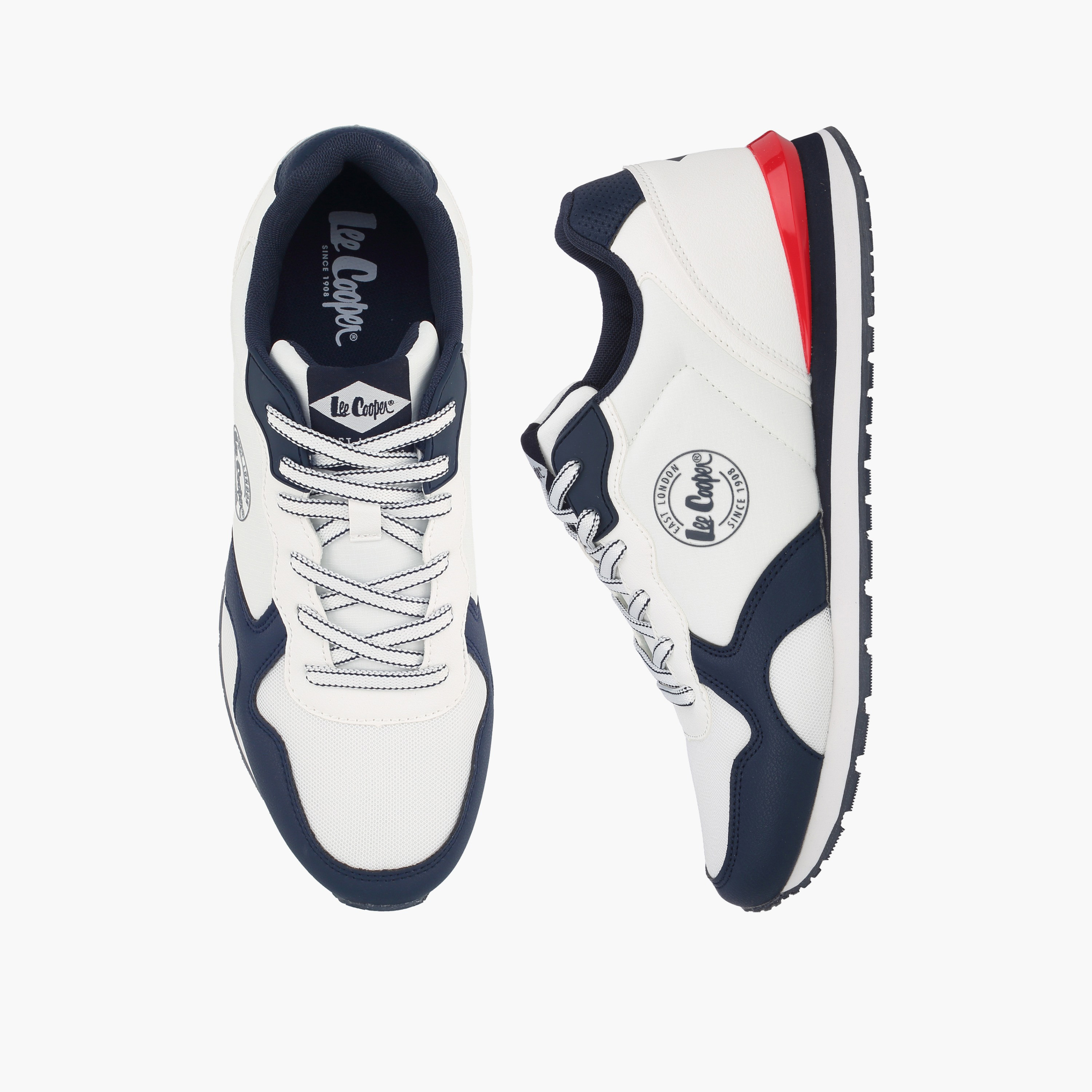 حذاء سنيكرز برباط إغلاق وطبعات شعار للرجال من لي كوبر-men-shoes-sneakers-image-1
