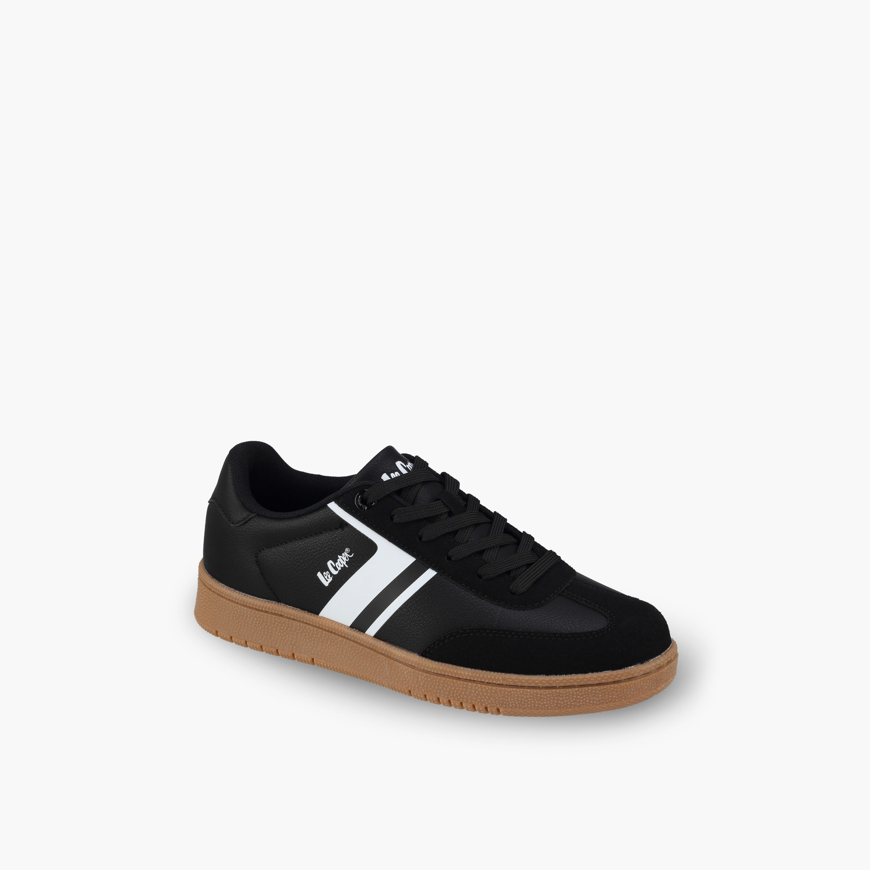 Lee Cooper Women Striped Lace-Up Ankle Sneakers-women-shoes-sneakers-image-2
