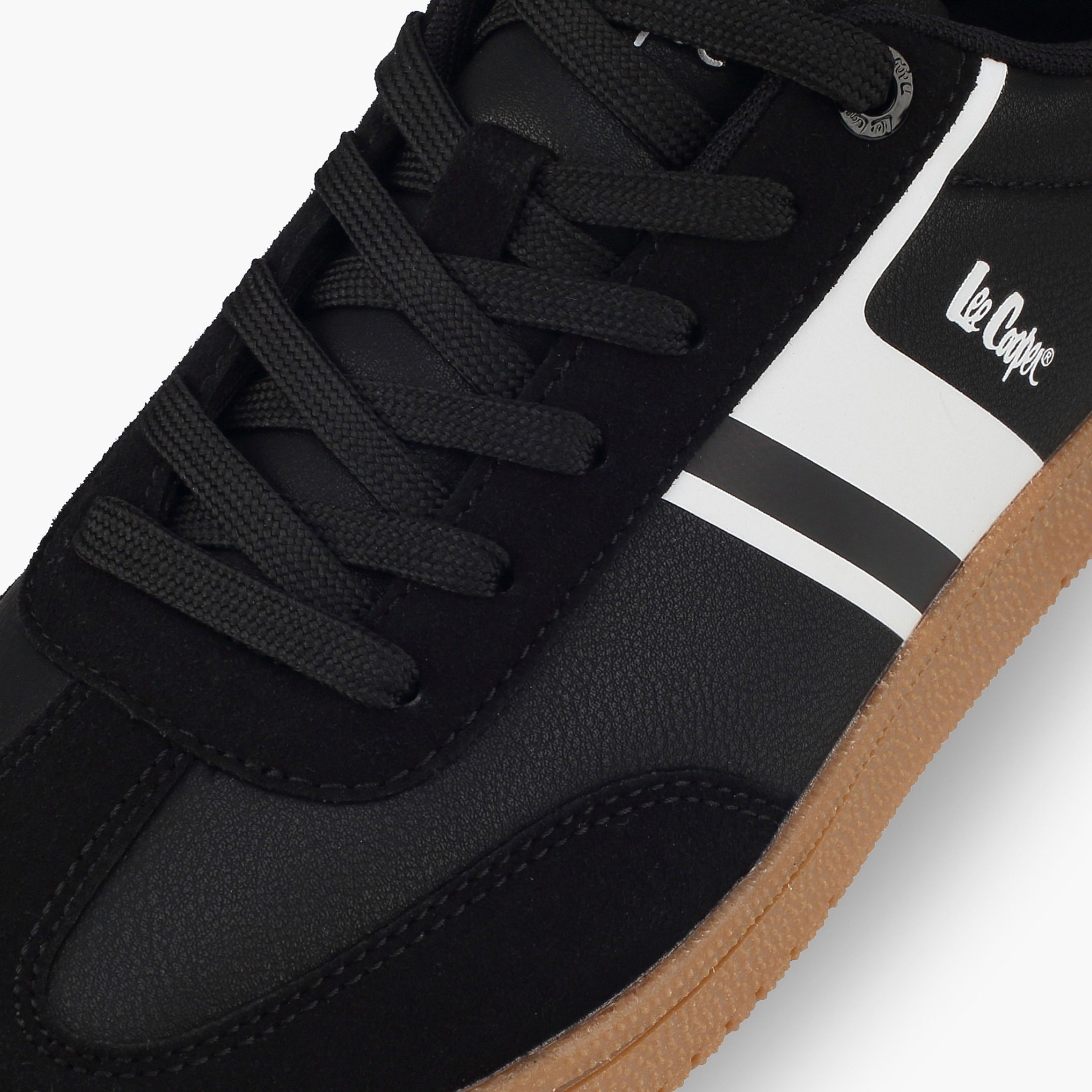 Lee Cooper Women Striped Lace-Up Ankle Sneakers-women-shoes-sneakers-image-4