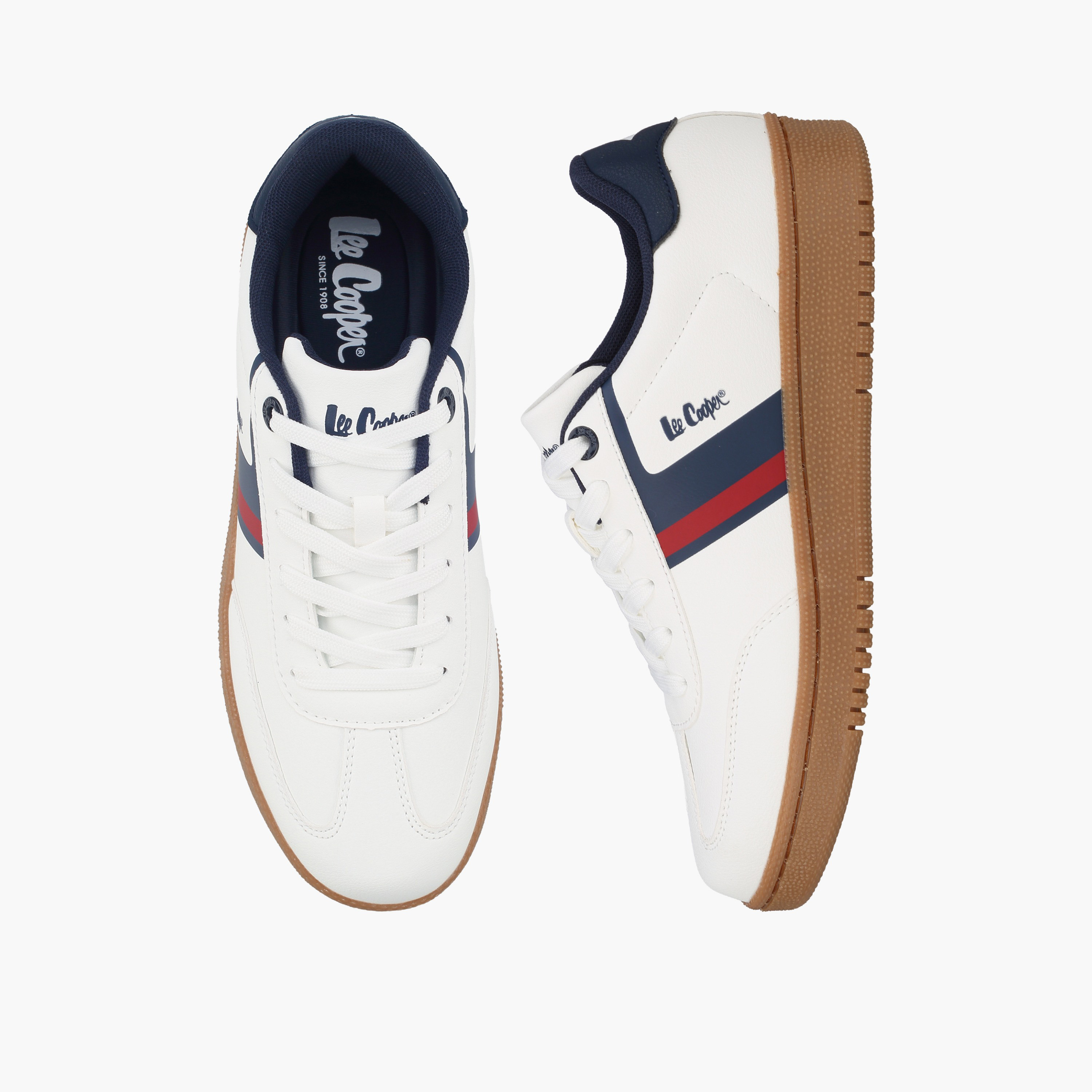 حذاء سنيكرز مقلم طول الكاحل برباط للنساء من لي كوبر-women-shoes-sneakers-image-1