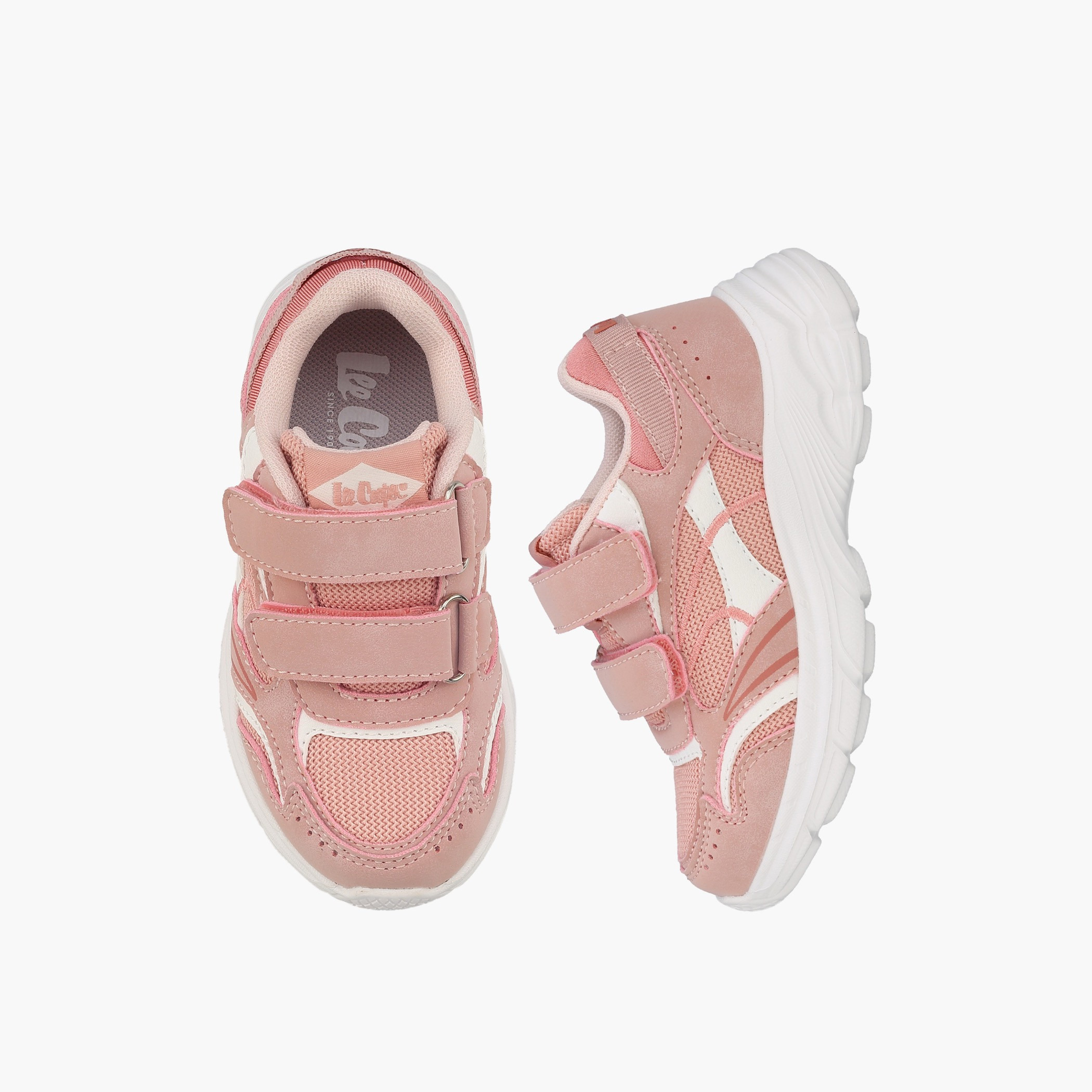 حذاء سنيكرز طول الكاحل بألواح وشريط إغلاق للبنات من لي كوبر-girls-shoes-sneakers-image-1