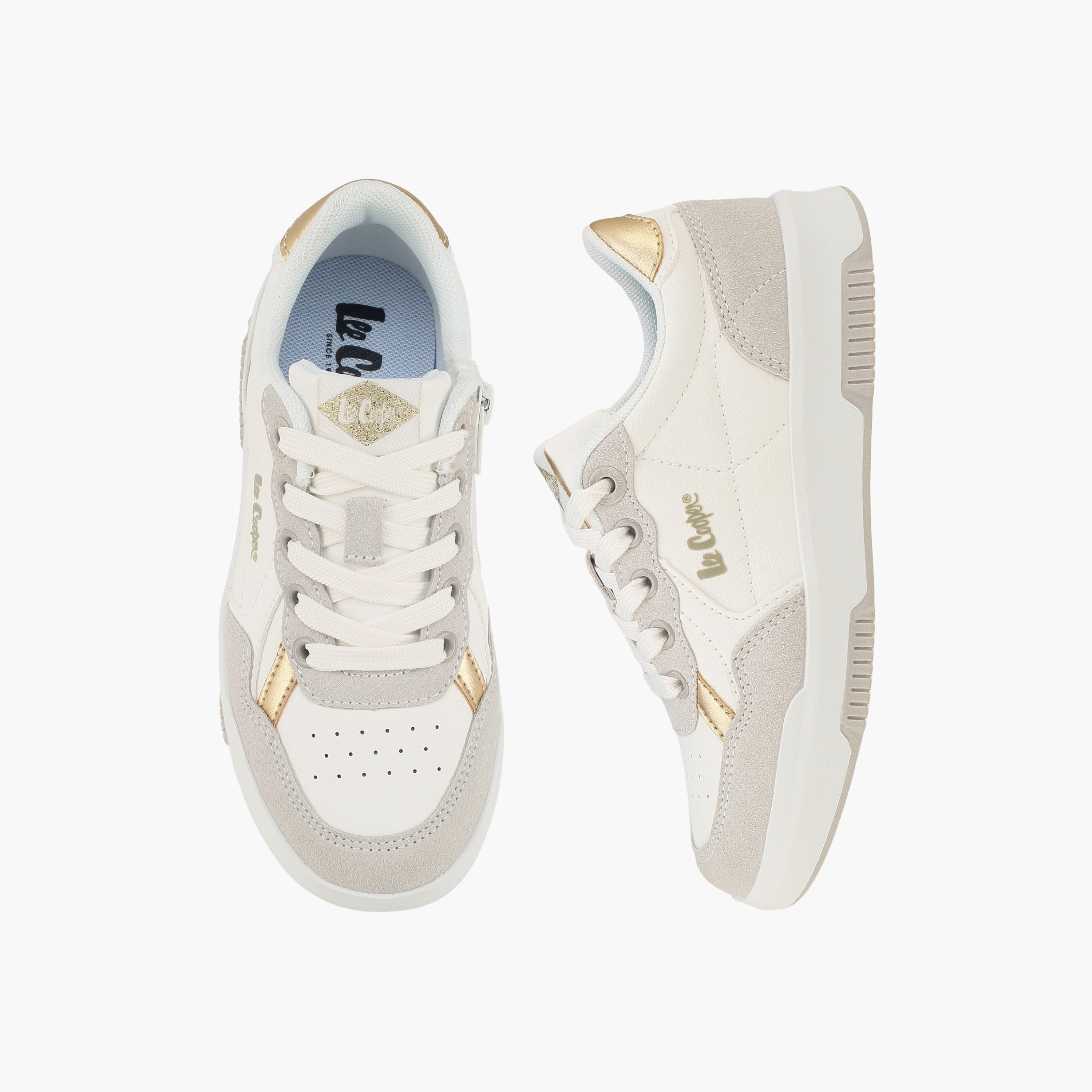 Lee Cooper Girls Lace-Up Ankle Sneakers-girls-shoes-sneakers-image-1