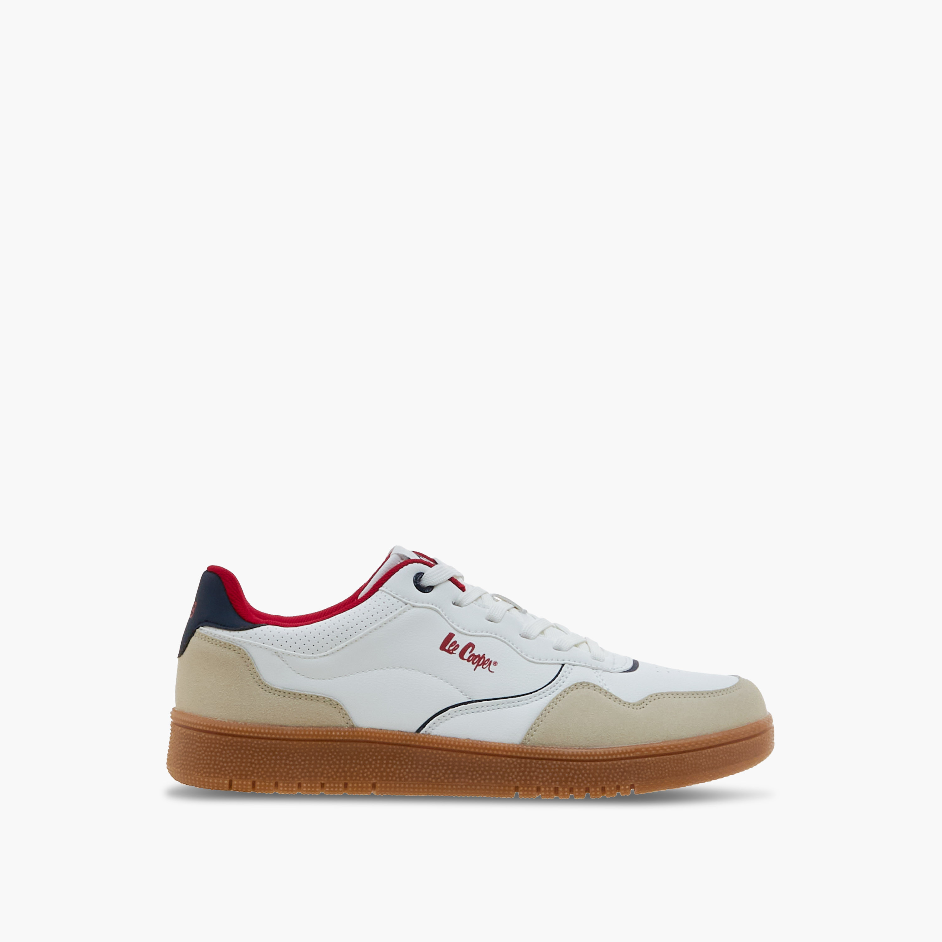 Lee Cooper Men Perforated Lace-Up Ortholite Sneakers-men-shoes-sneakers-image-3