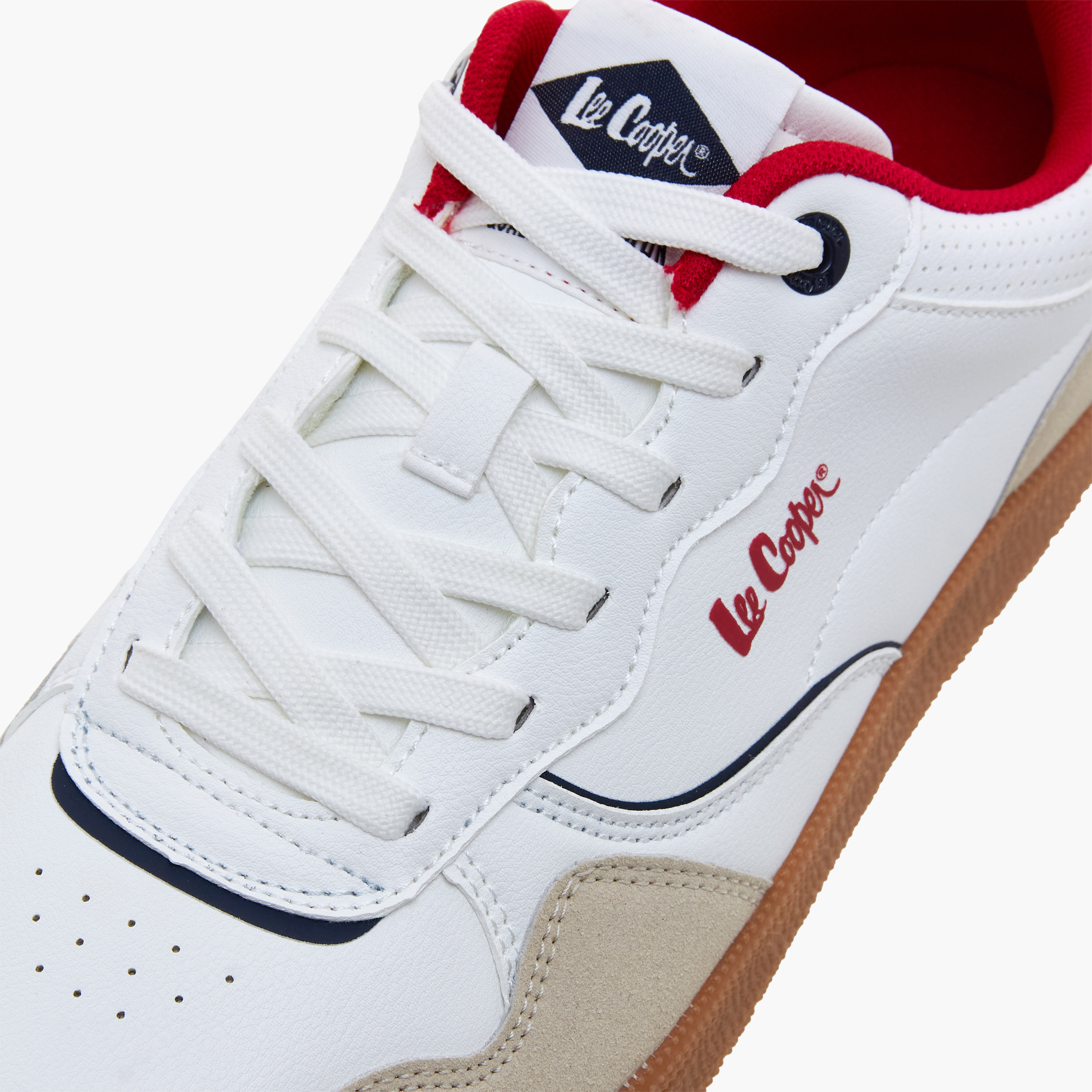 Lee Cooper Men Perforated Lace-Up Ortholite Sneakers-men-shoes-sneakers-image-4