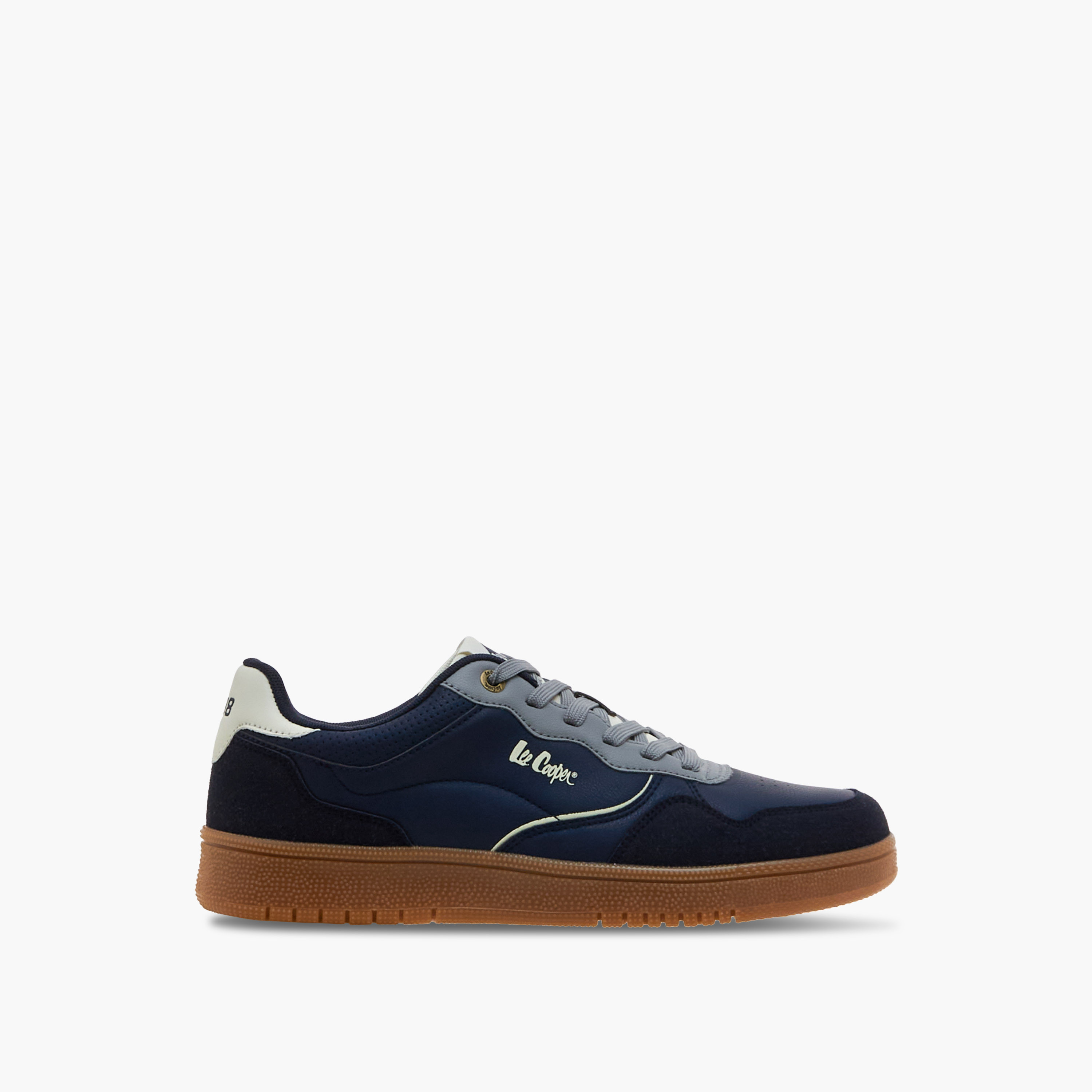 Lee Cooper Men Perforated Lace-Up Ortholite Sneakers-men-shoes-sneakers-image-3