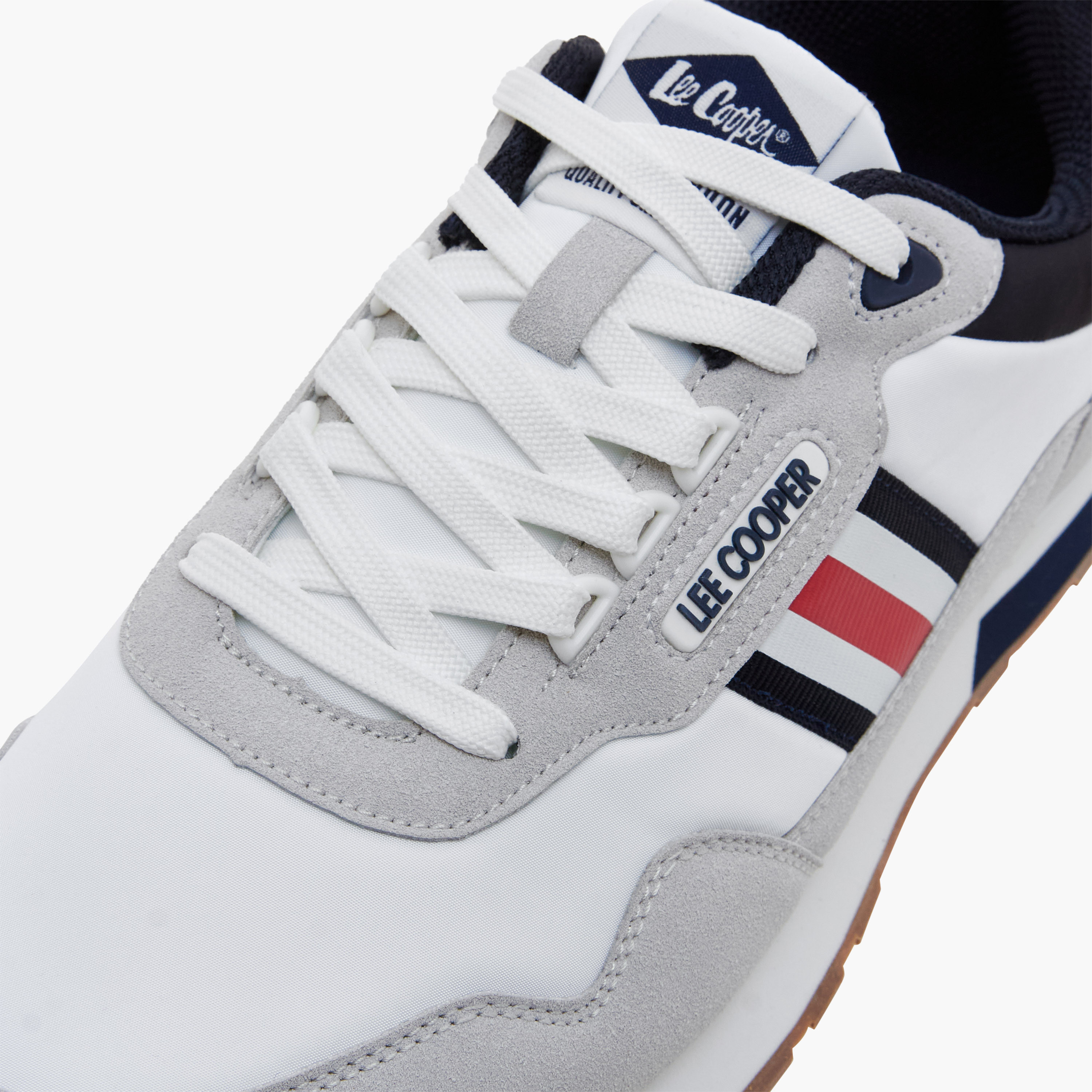 Lee Cooper Men Panelled Lace-Up Ortholite Sneakers-men-shoes-sneakers-image-4