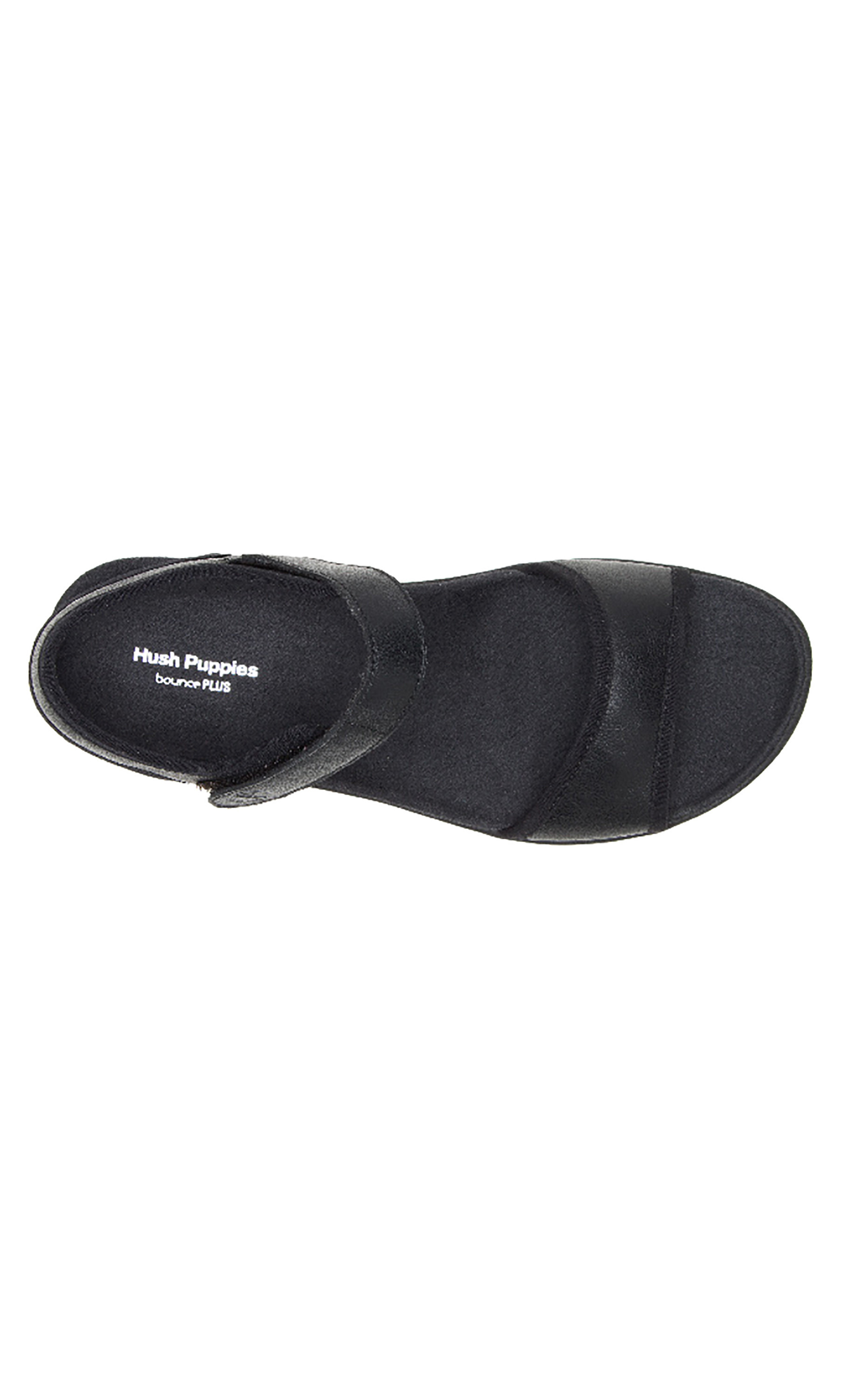 Hush Puppies Women Black Solid Dorri Qtr Strap Sandals-women-shoes-sandals-flats-image-3