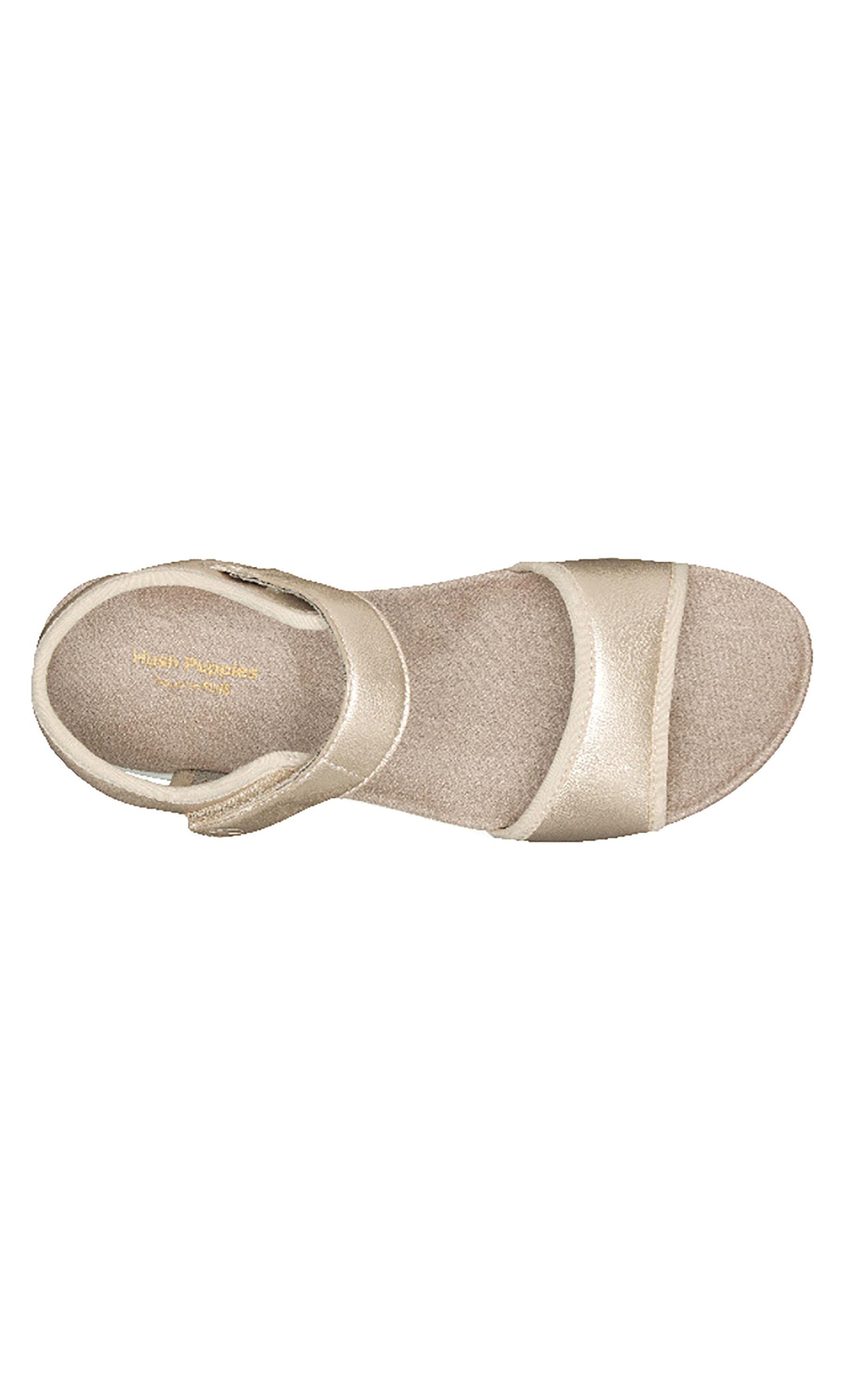 Hush Puppies Women Gold Metallic Dorri QTR Strap Sandals-women-shoes-sandals-flats-image-3