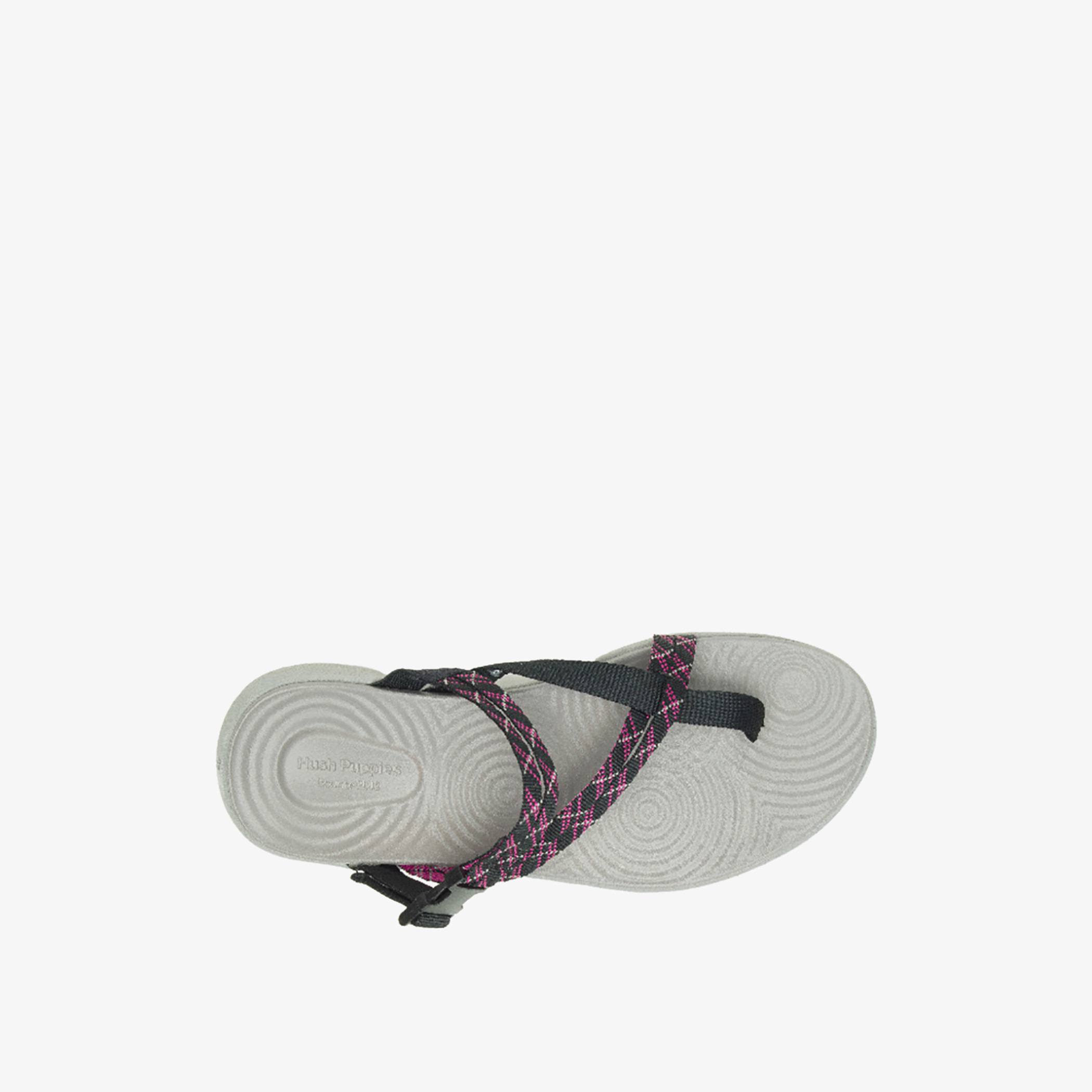 صندل هاش بابيز مسطح أسود بحمالات مزخرفة للنساء-women-shoes-sandals-flats-image-4