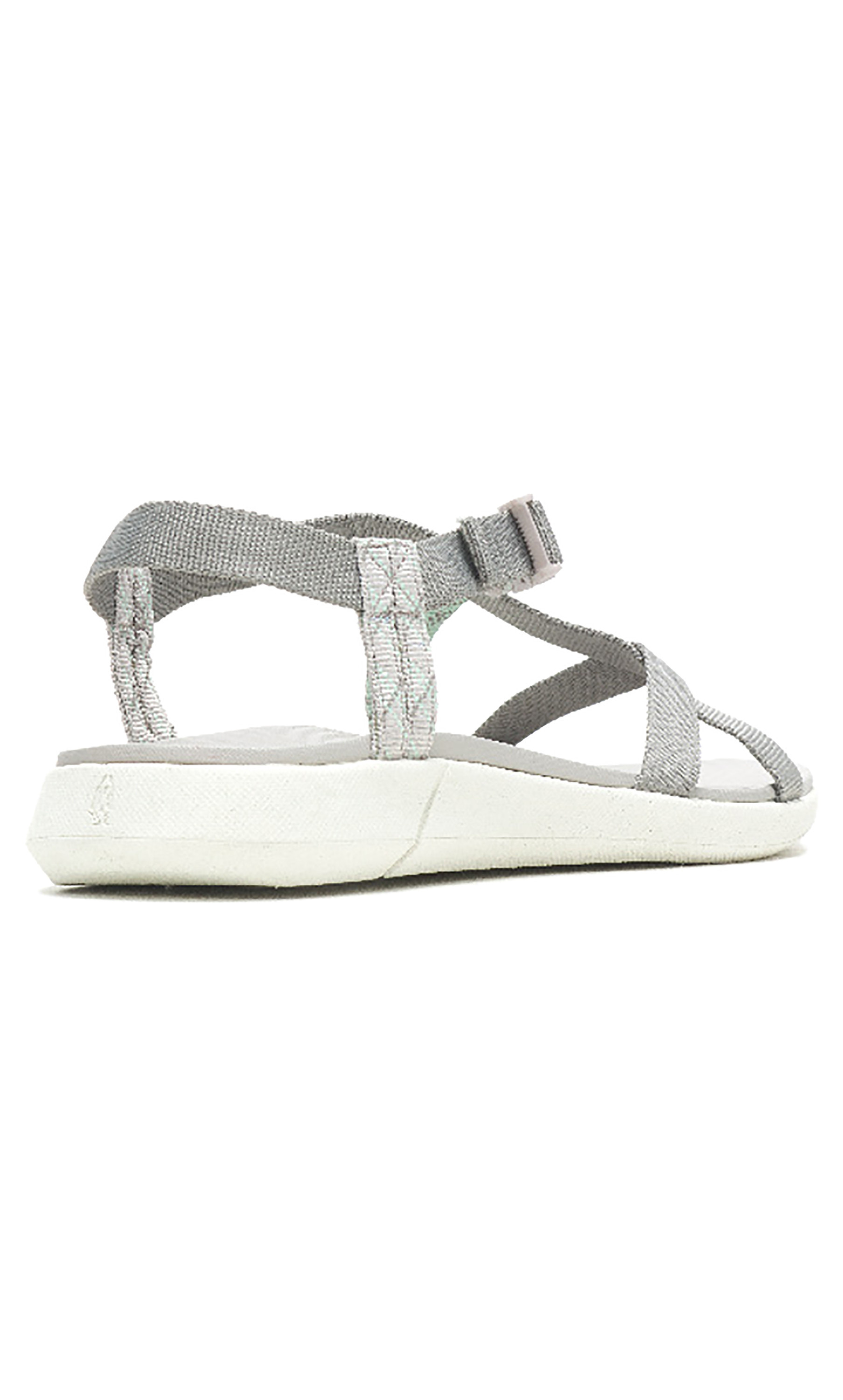صندل تريك فلات جيد رمادي منقوش للنساء من هاش بابيز-women-shoes-sandals-flats-image-3