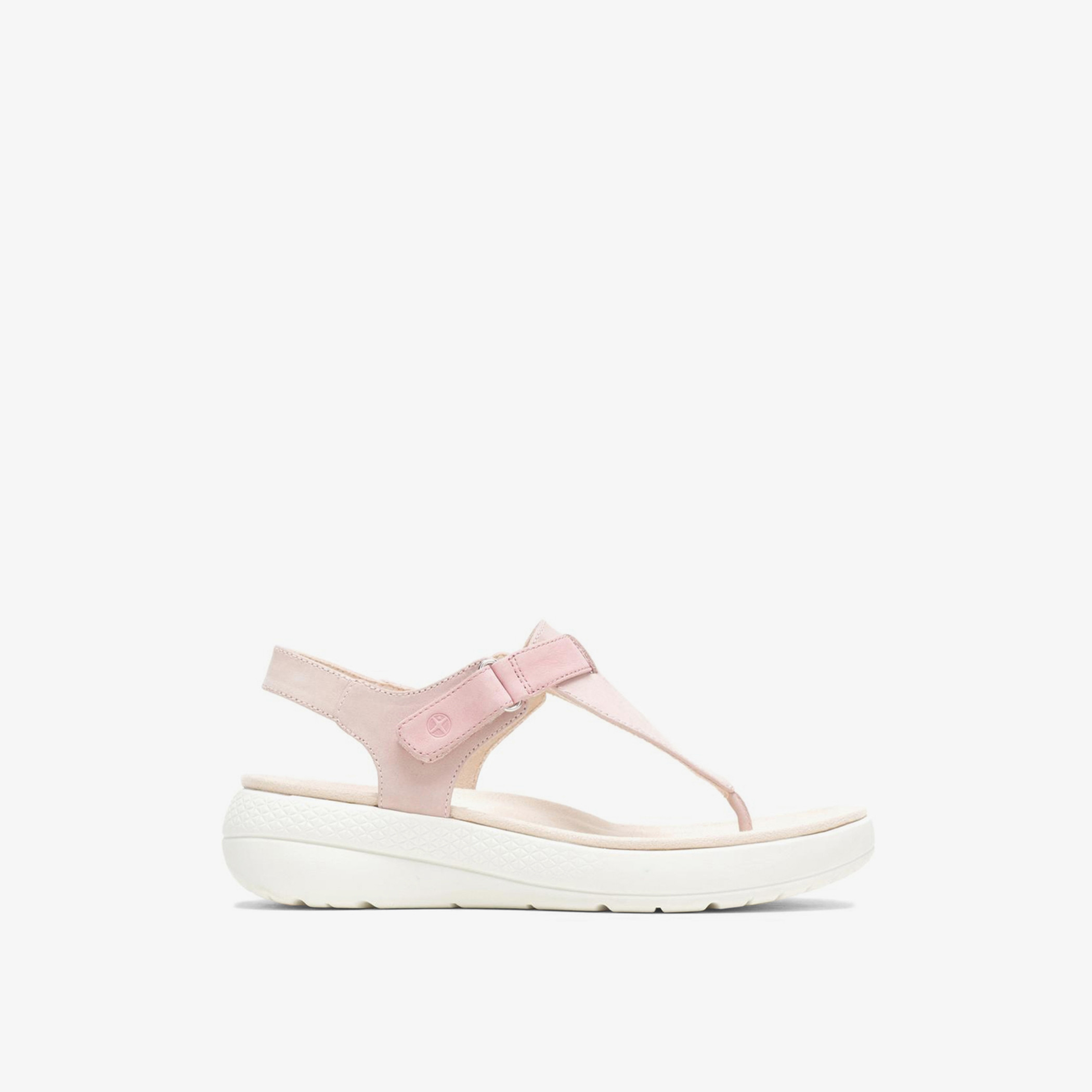 صندل هاش بابيز نسائي وردي من بريذ تو بوست سادة مع خطاف وحلقة-women-shoes-sandals-flats-image-1