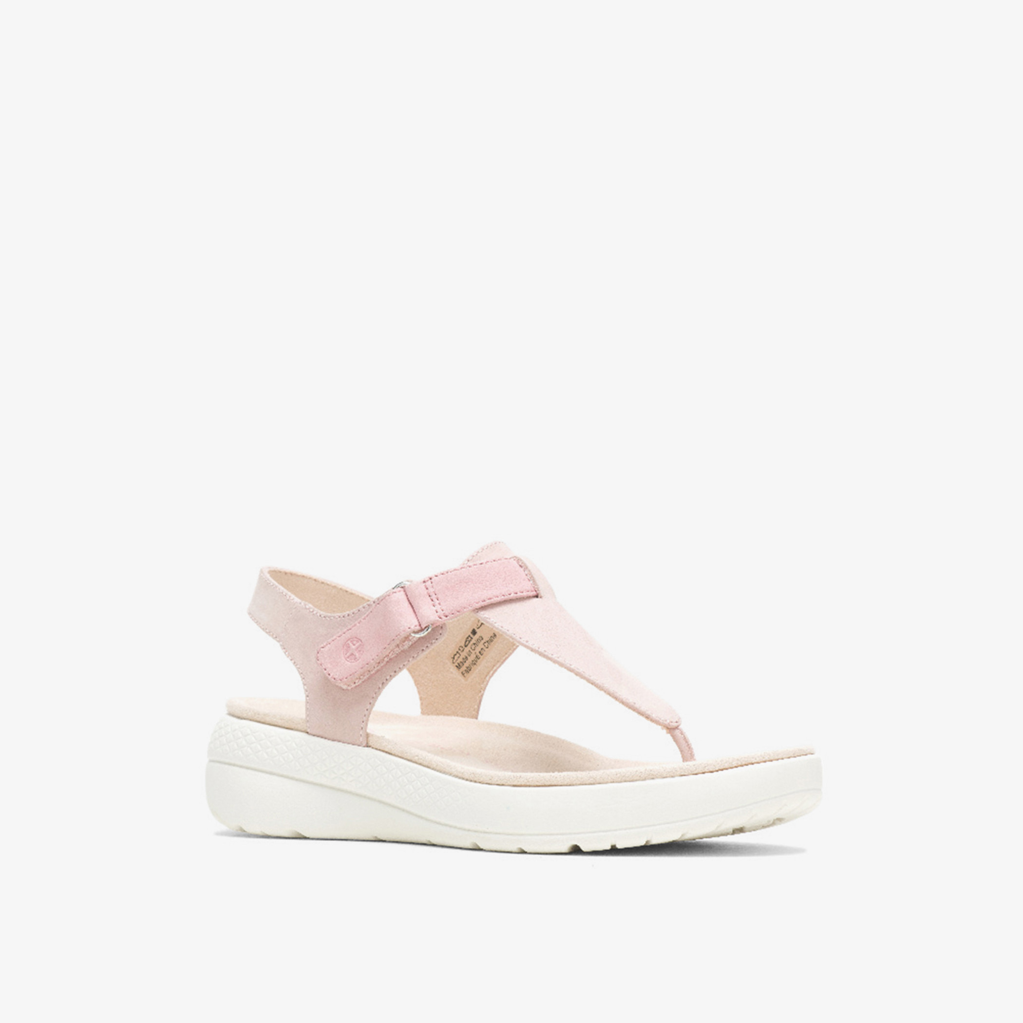 صندل هاش بابيز نسائي وردي من بريذ تو بوست سادة مع خطاف وحلقة-women-shoes-sandals-flats-image-3