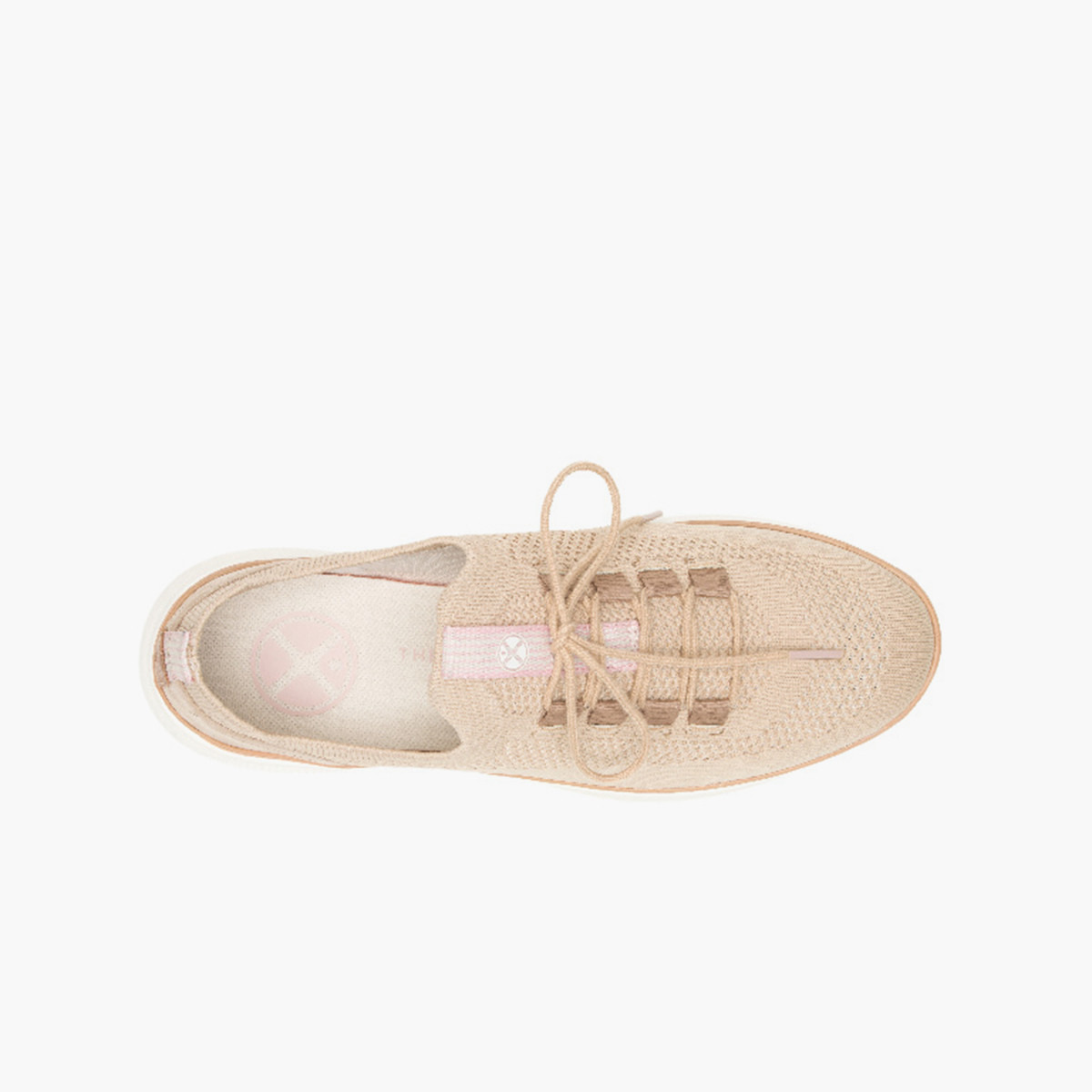 حذاء برباط بيج متماسك للنساء من هاش بابيز-women-shoes-sneakers-image-4