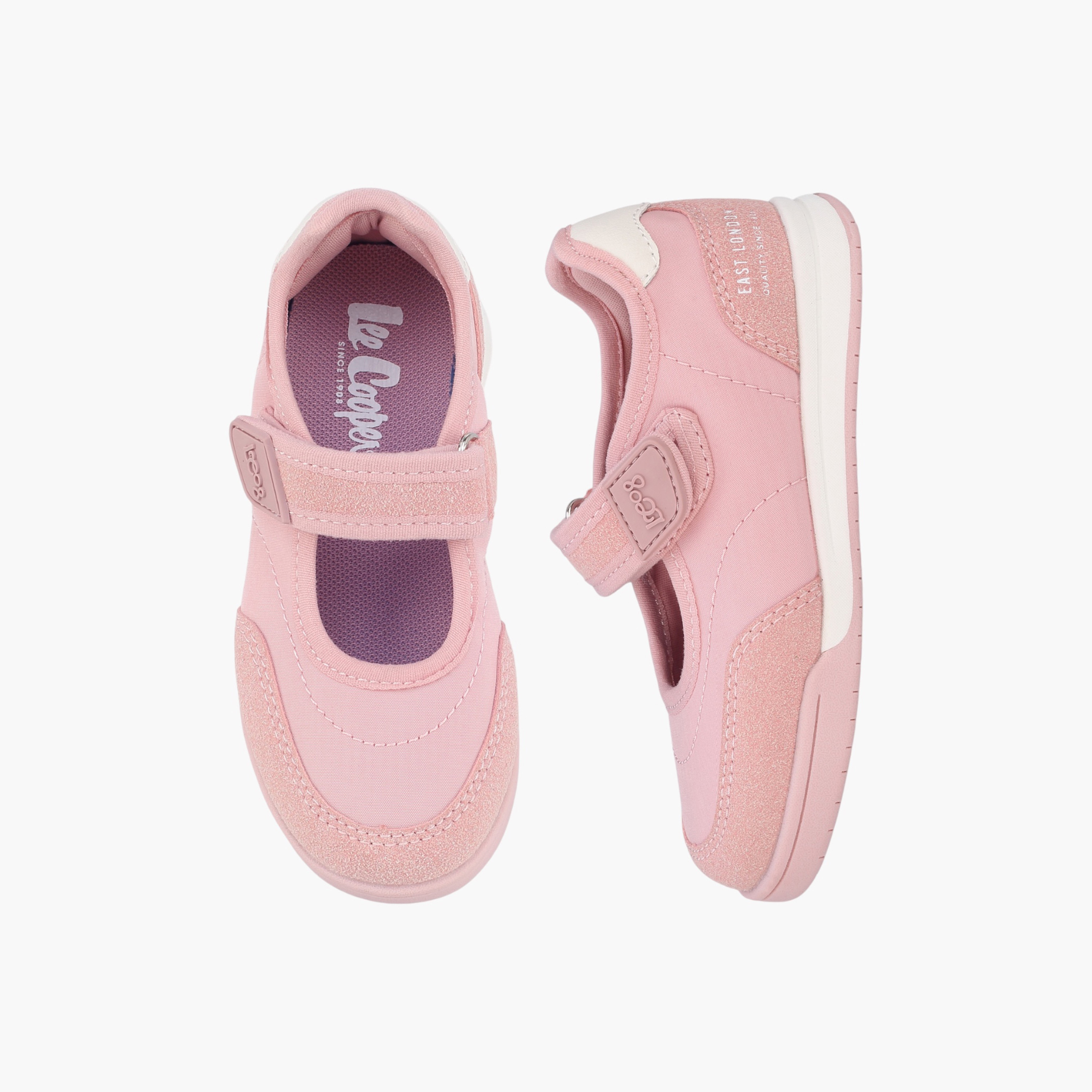 حذاء سنيكرز ماري جين بشريط إغلاق لاصق للبنات من لي كوبر-girls-shoes-sneakers-image-1