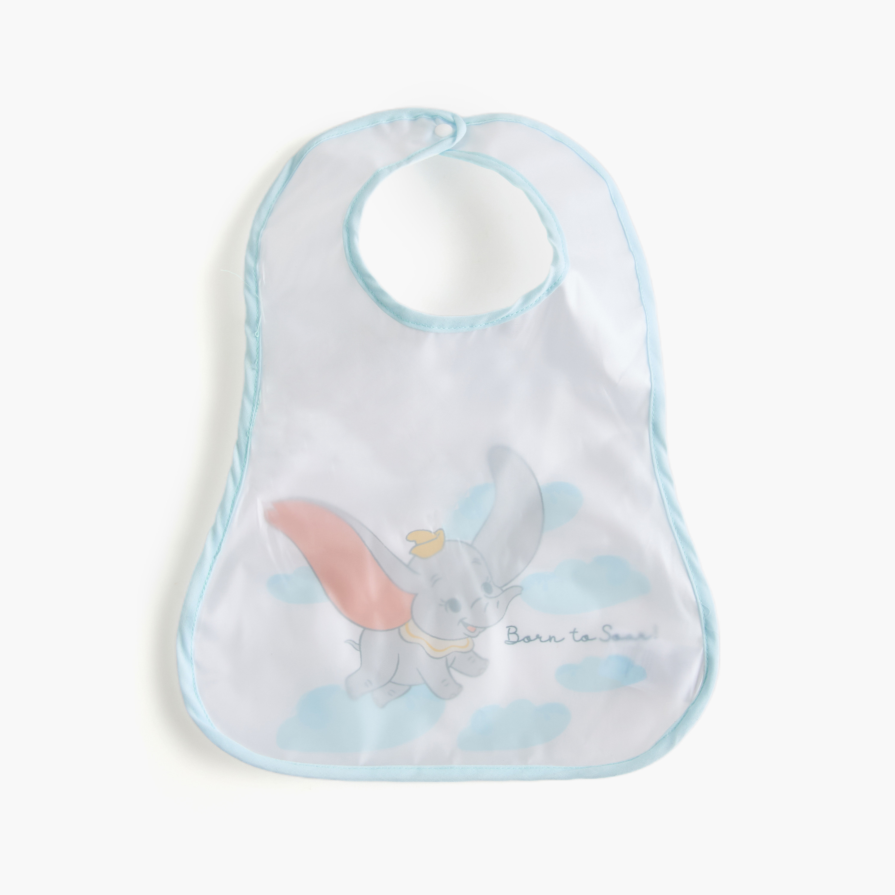 Disney Dumbo Print Bib with Button Closure - Set of 2-baby-feeding-bibs-image-2