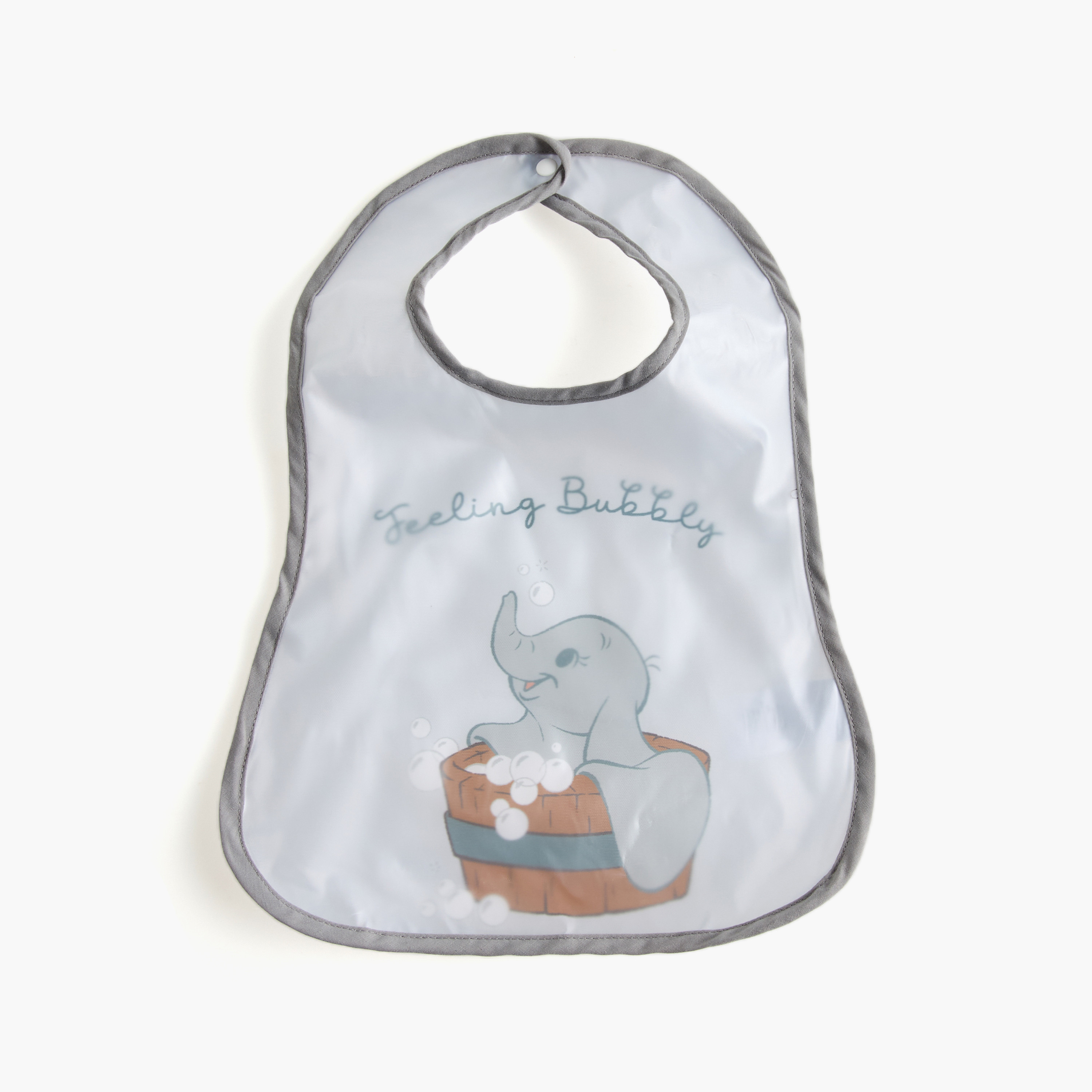 Disney Dumbo Print Bib with Button Closure - Set of 2-baby-feeding-bibs-image-3