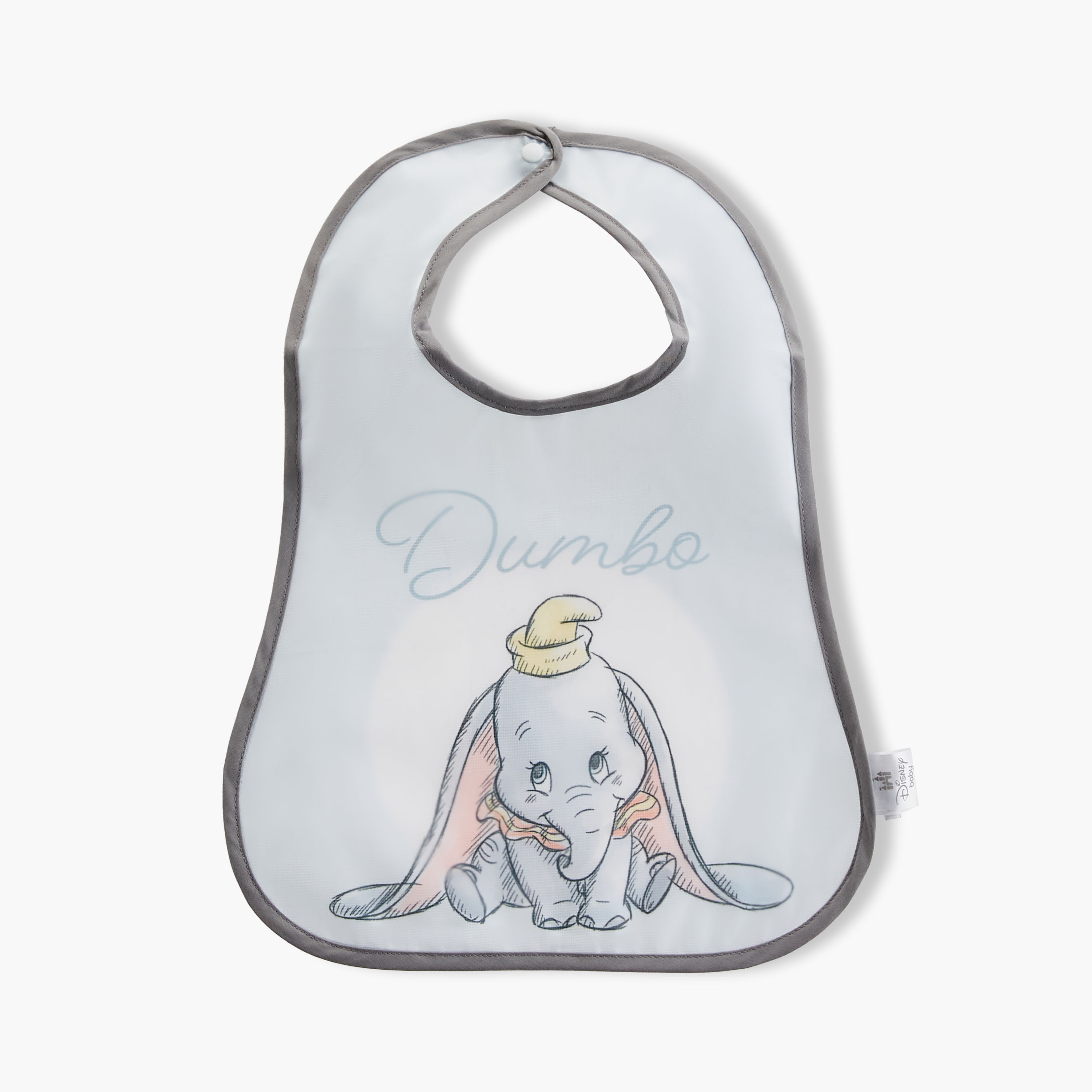 مريلة بزر إغلاق وطبعات دامبو من ديزني-baby-feeding-bibs-image-1
