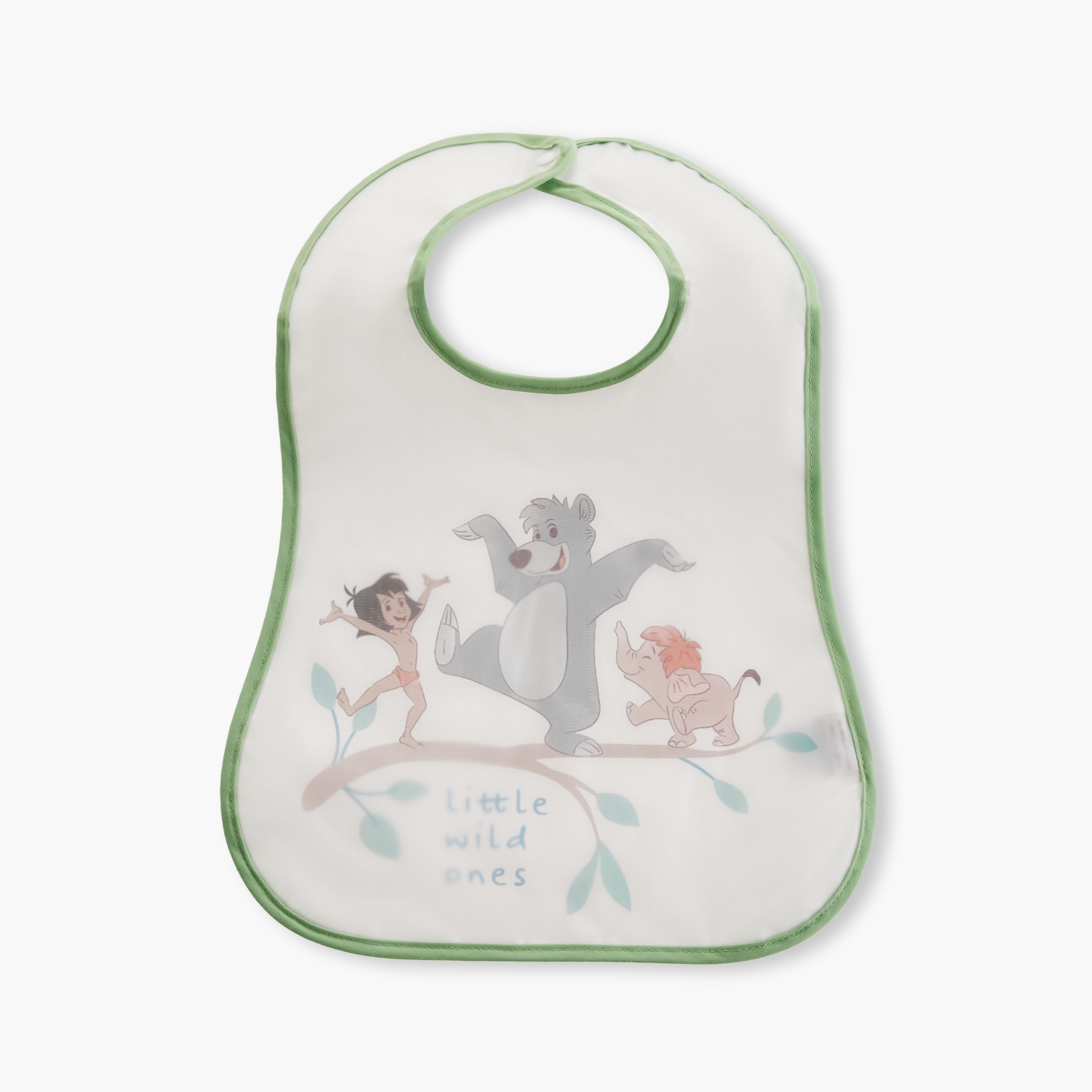 Disney Jungle Book Print Bibs with Button Closure - Set of 2-baby-feeding-bibs-image-3