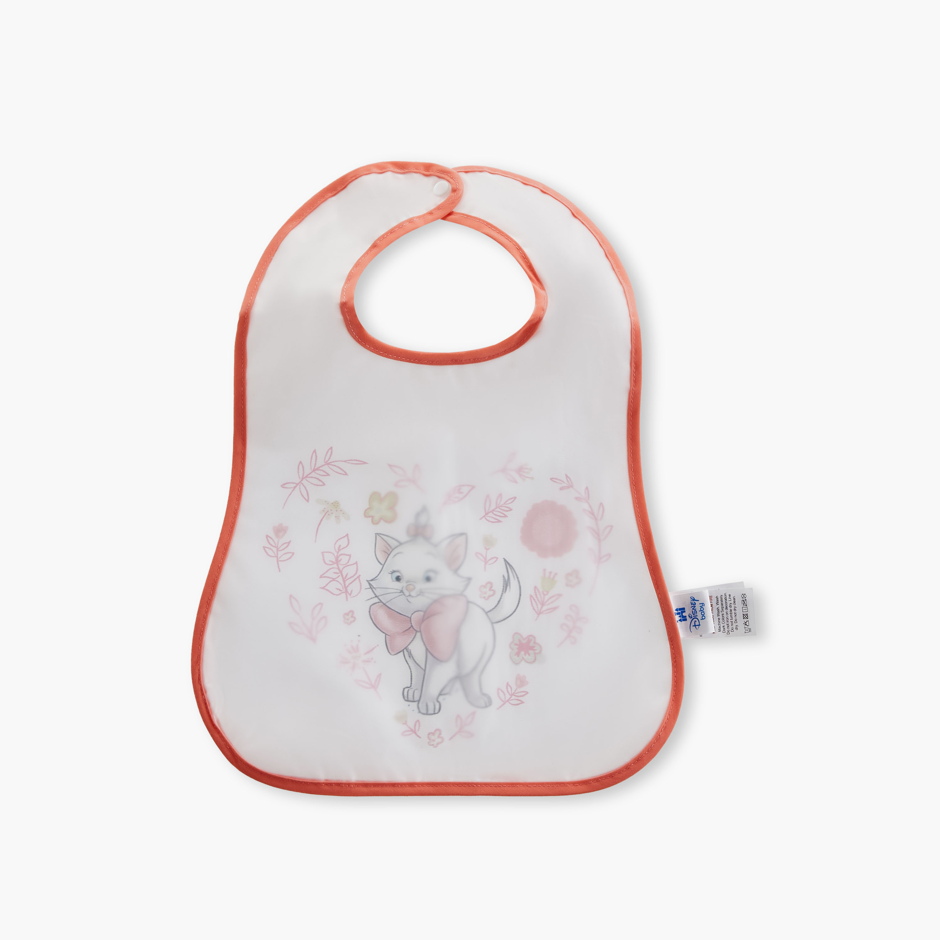 Disney Marie Print Bib with Button Closure - Set of 2-baby-feeding-bibs-image-3