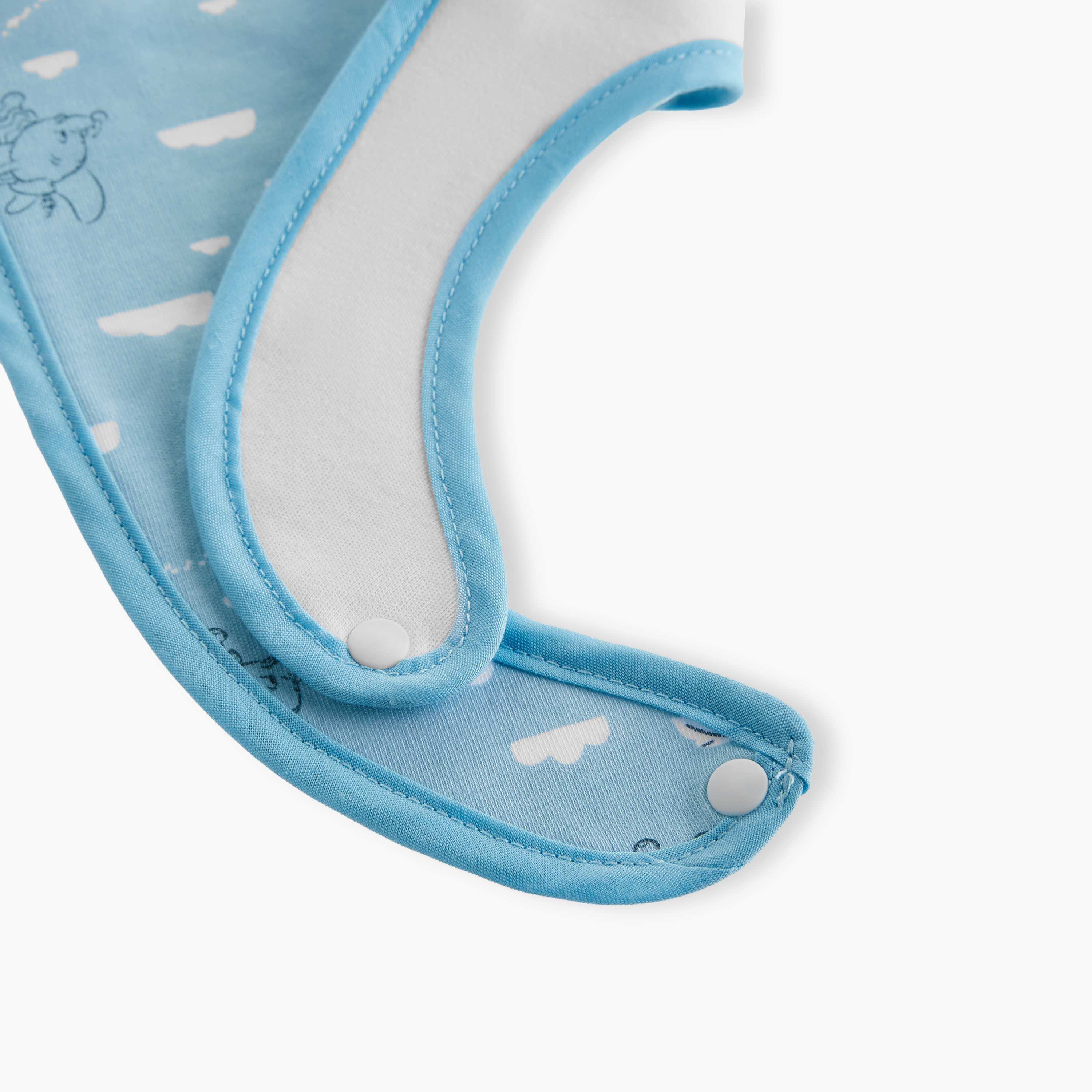 مريلة بزر إغلاق وطبعات دامبو من ديزني - طقم من 6 قطع-baby-feeding-bibs-image-10