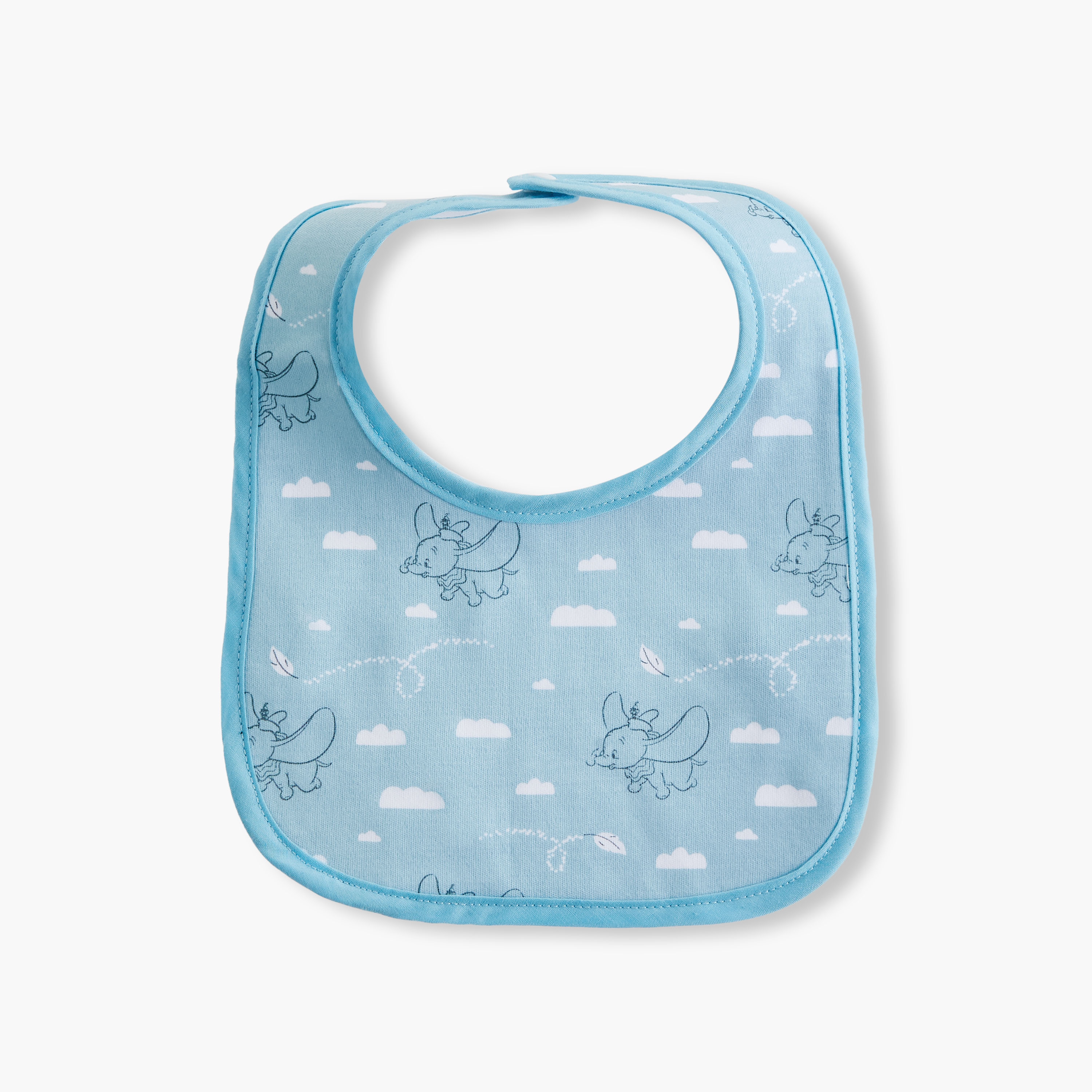 مريلة بزر إغلاق وطبعات دامبو من ديزني - طقم من 6 قطع-baby-feeding-bibs-image-2