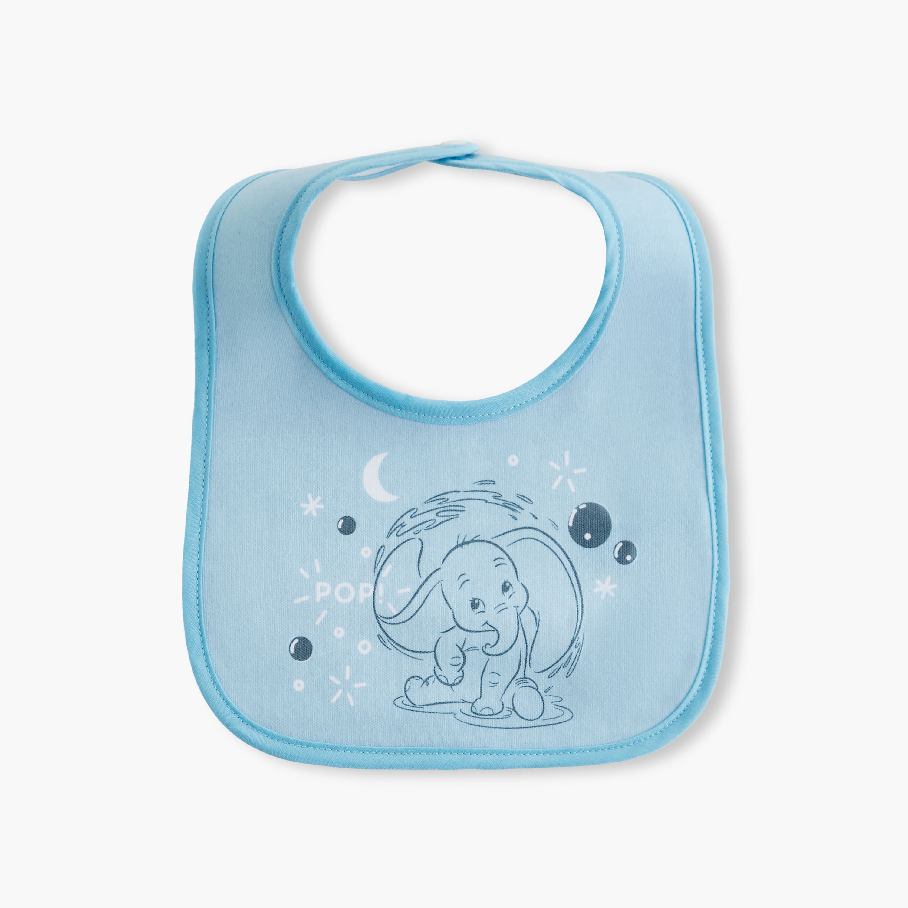 مريلة بزر إغلاق وطبعات دامبو من ديزني - طقم من 6 قطع-baby-feeding-bibs-image-4