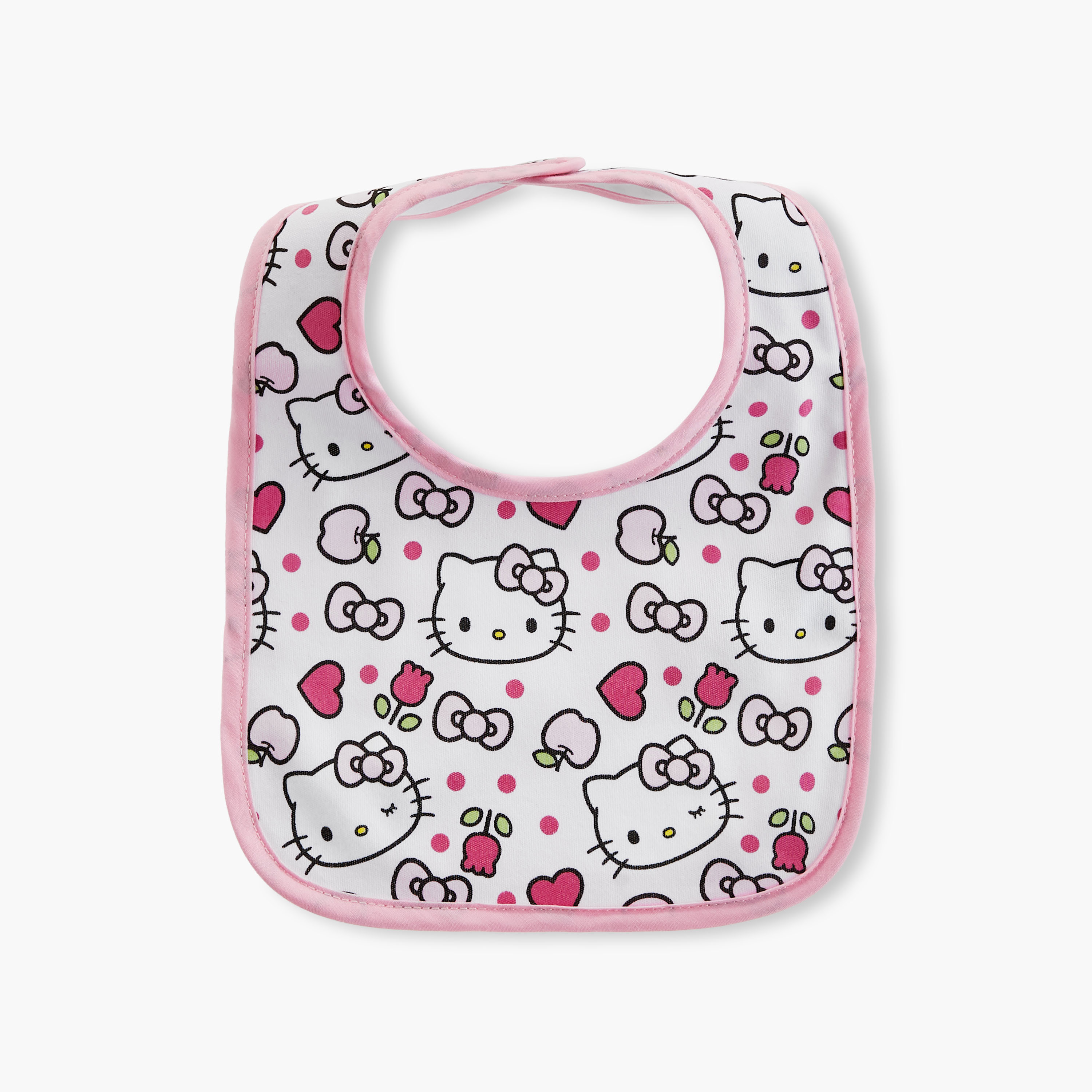 مريلة بزر إغلاق وطبعات هالو كيتي من ديزني - طقم من 6 قطع-baby-feeding-bibs-image-2