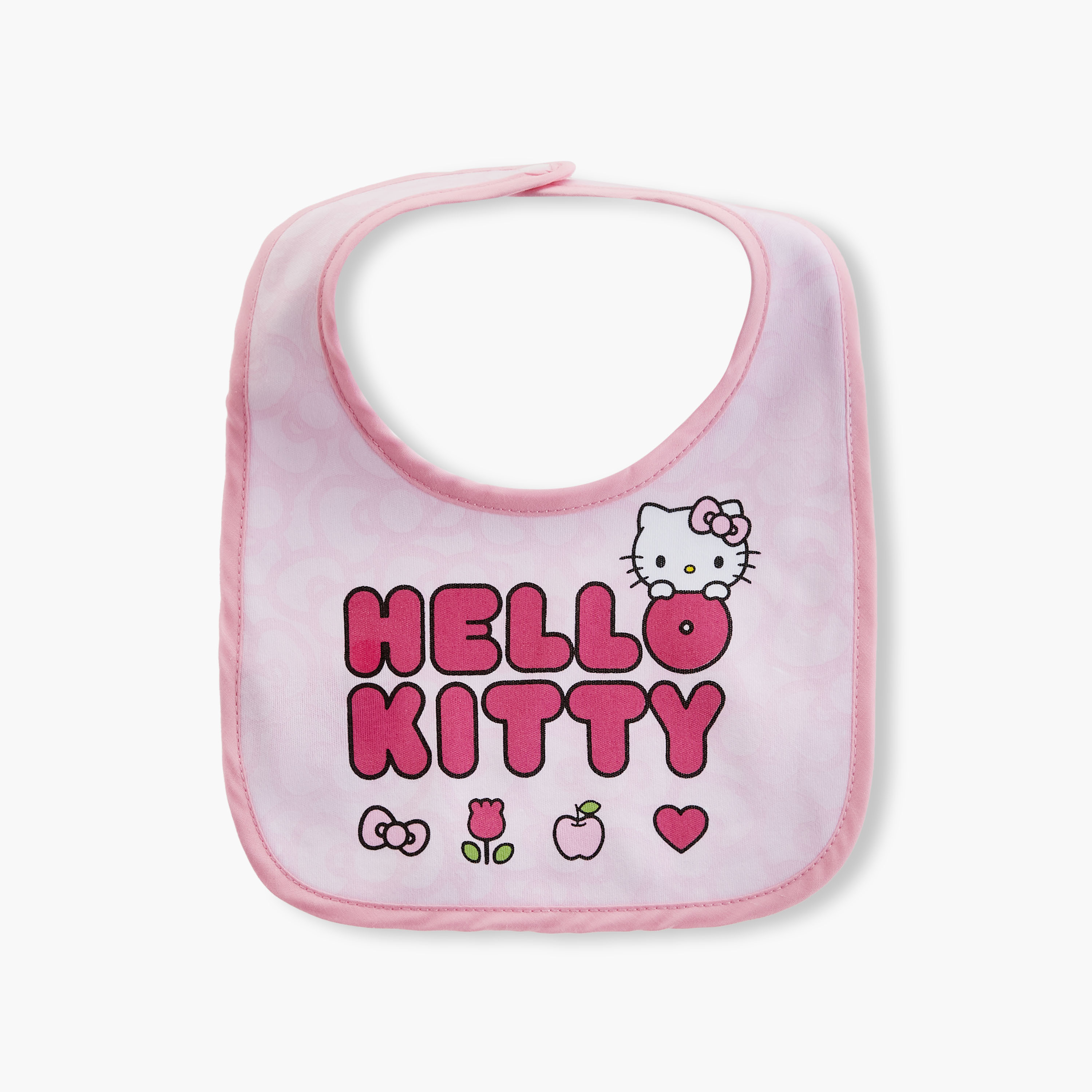 مريلة بزر إغلاق وطبعات هالو كيتي من ديزني - طقم من 6 قطع-baby-feeding-bibs-image-4