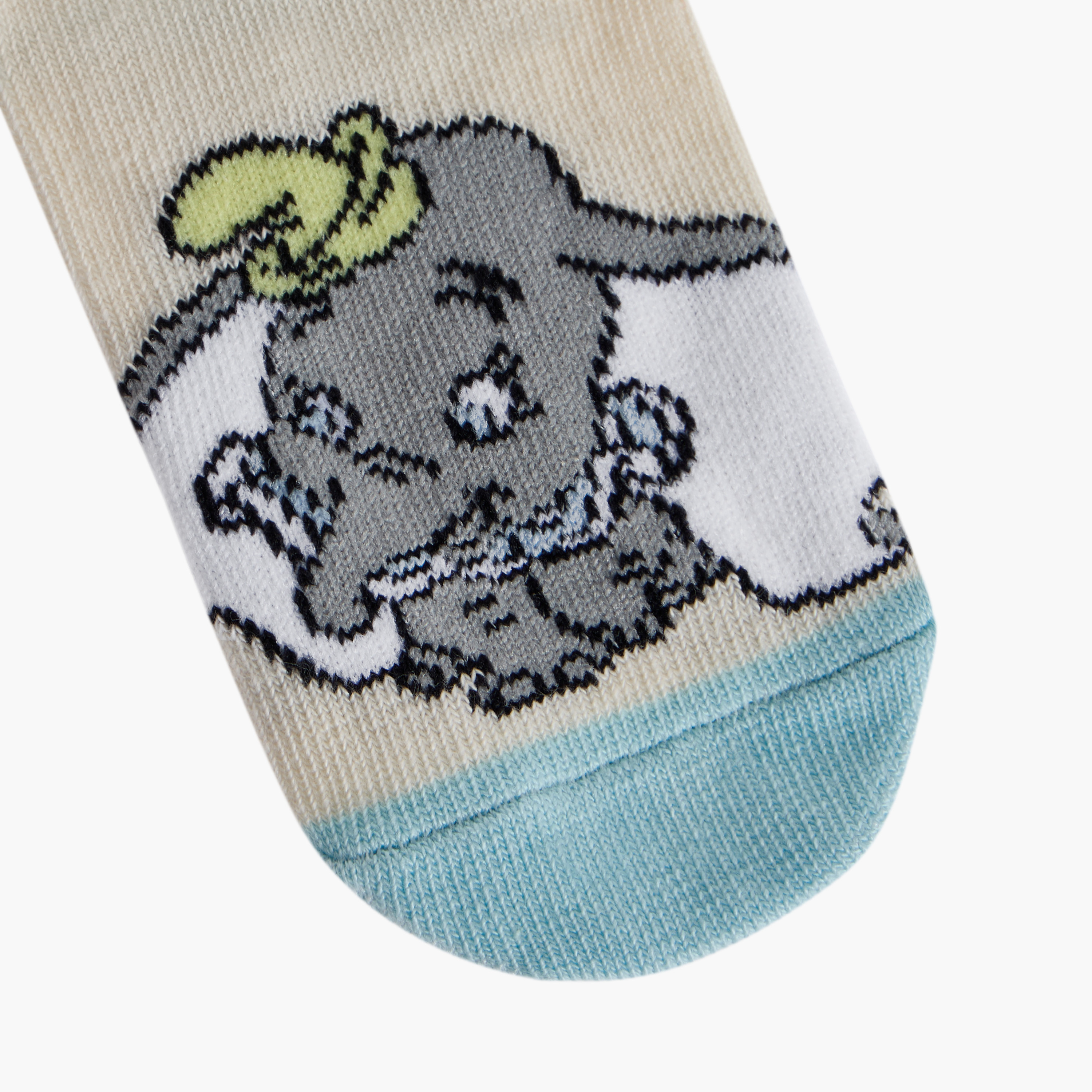 Disney Dumbo Print Ankle Length Socks - Set of 3-baby-boys-accessories-socks-image-3