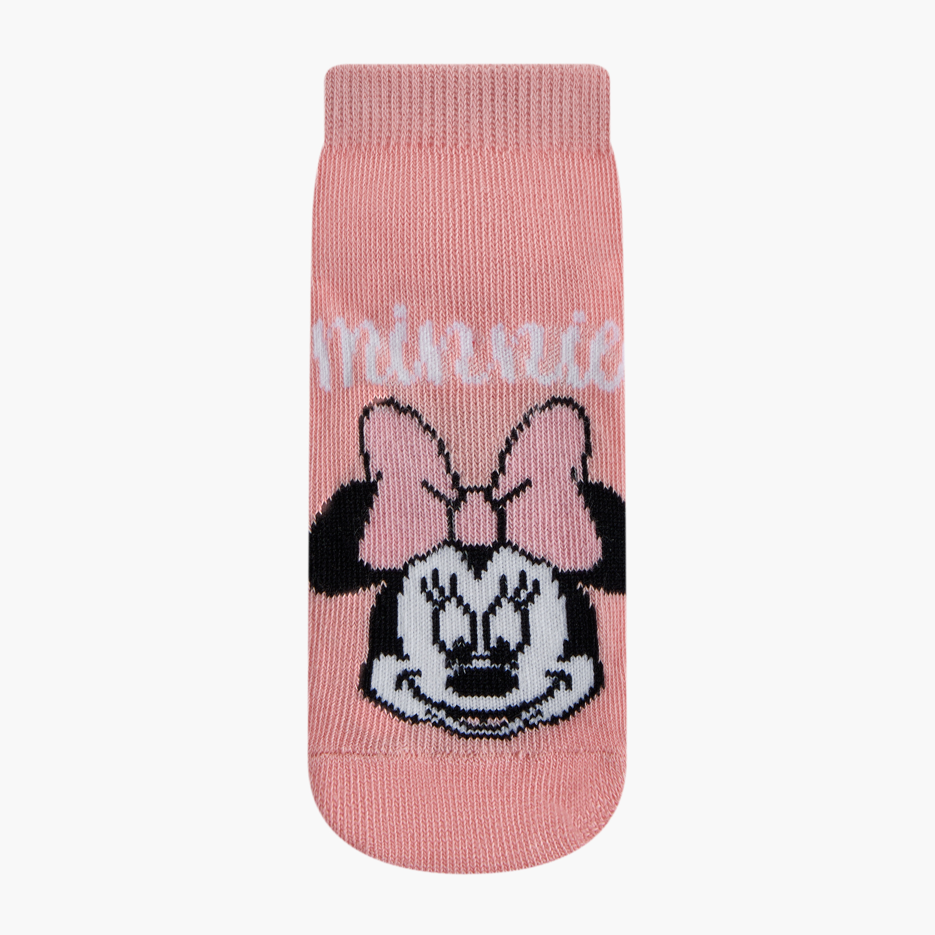 Disney Minnie Mouse Print Ankle Length Socks - Set of 3-baby-girls-accessories-socks-image-2