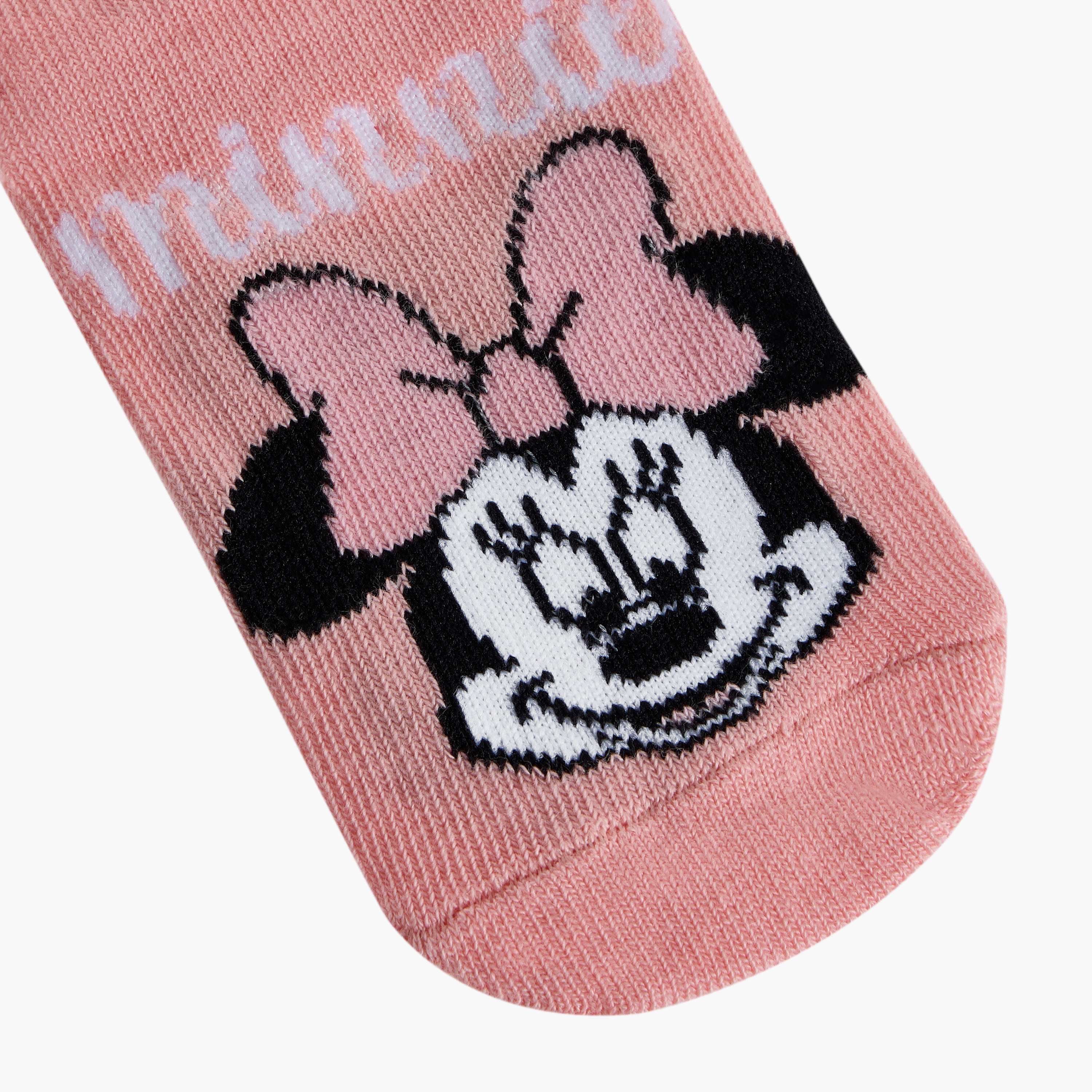 Disney Minnie Mouse Print Ankle Length Socks - Set of 3-baby-girls-accessories-socks-image-3