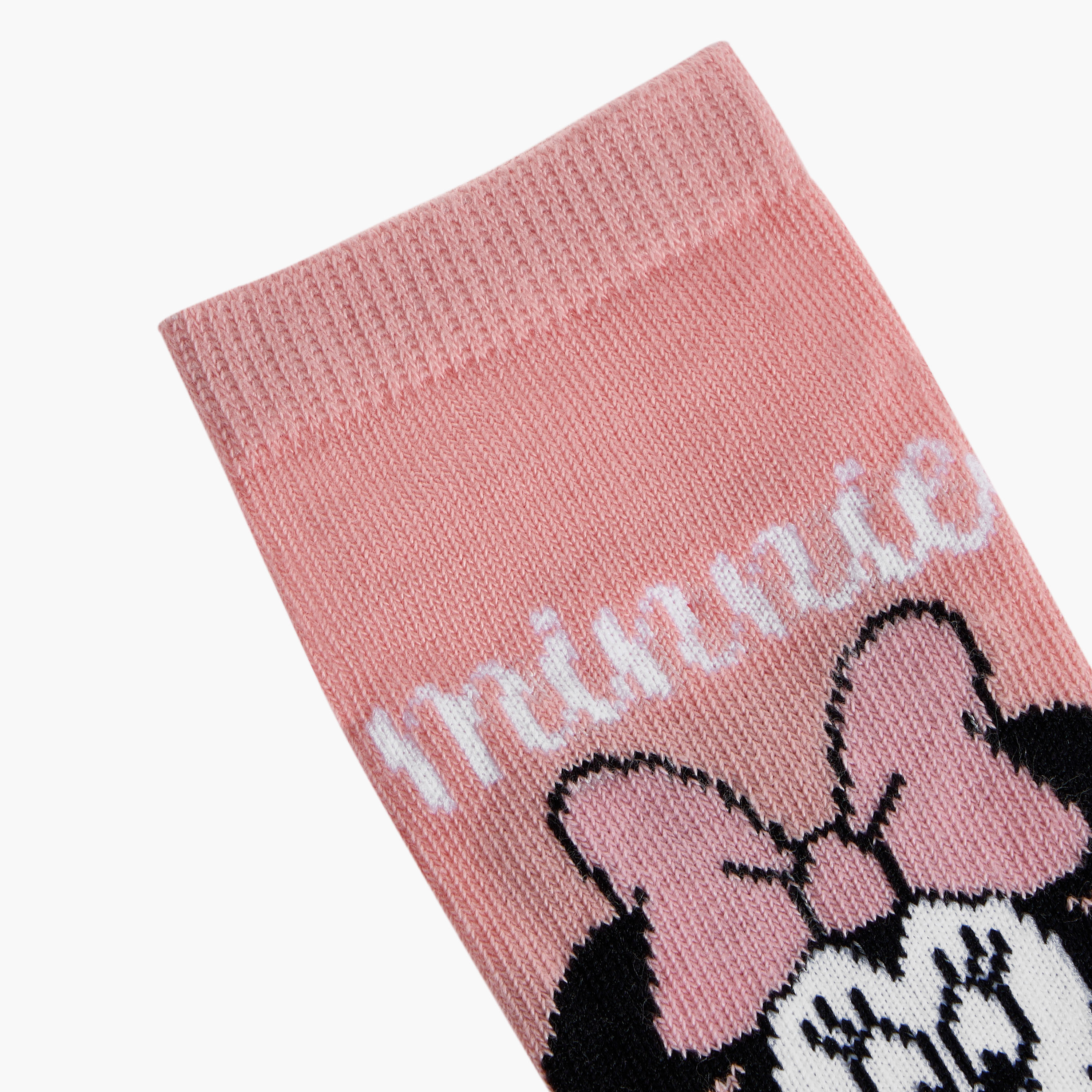 Disney Minnie Mouse Print Ankle Length Socks - Set of 3-baby-girls-accessories-socks-image-5