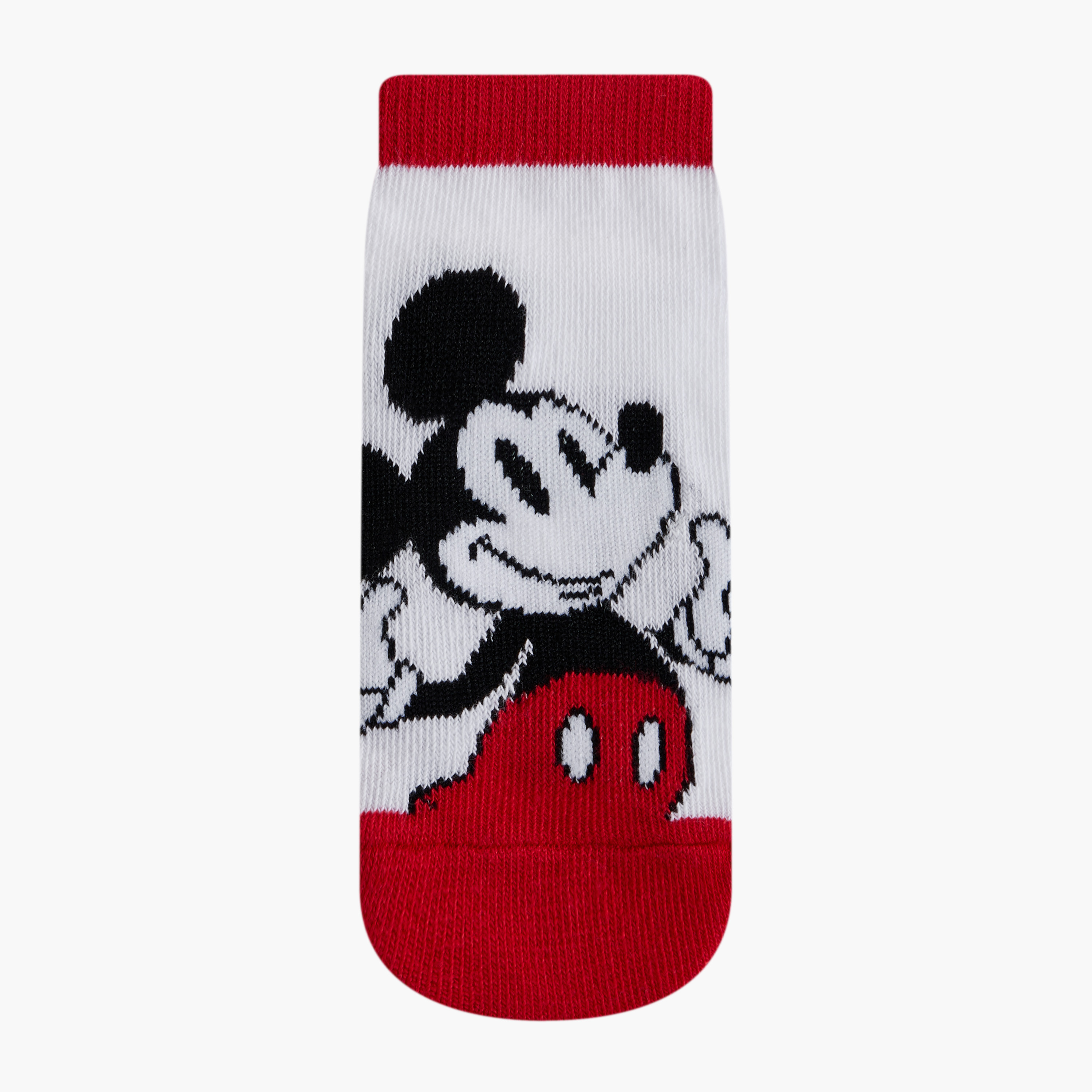 Disney Mickey Mouse Print Ankle Length Socks - Set of 3-baby-boys-accessories-socks-image-2