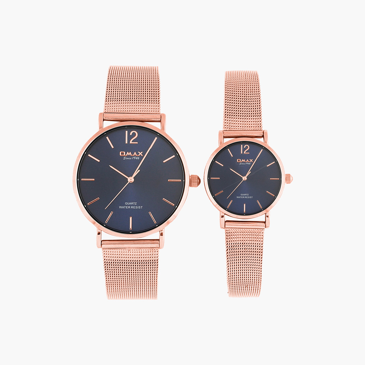 Omax watches outlet couple