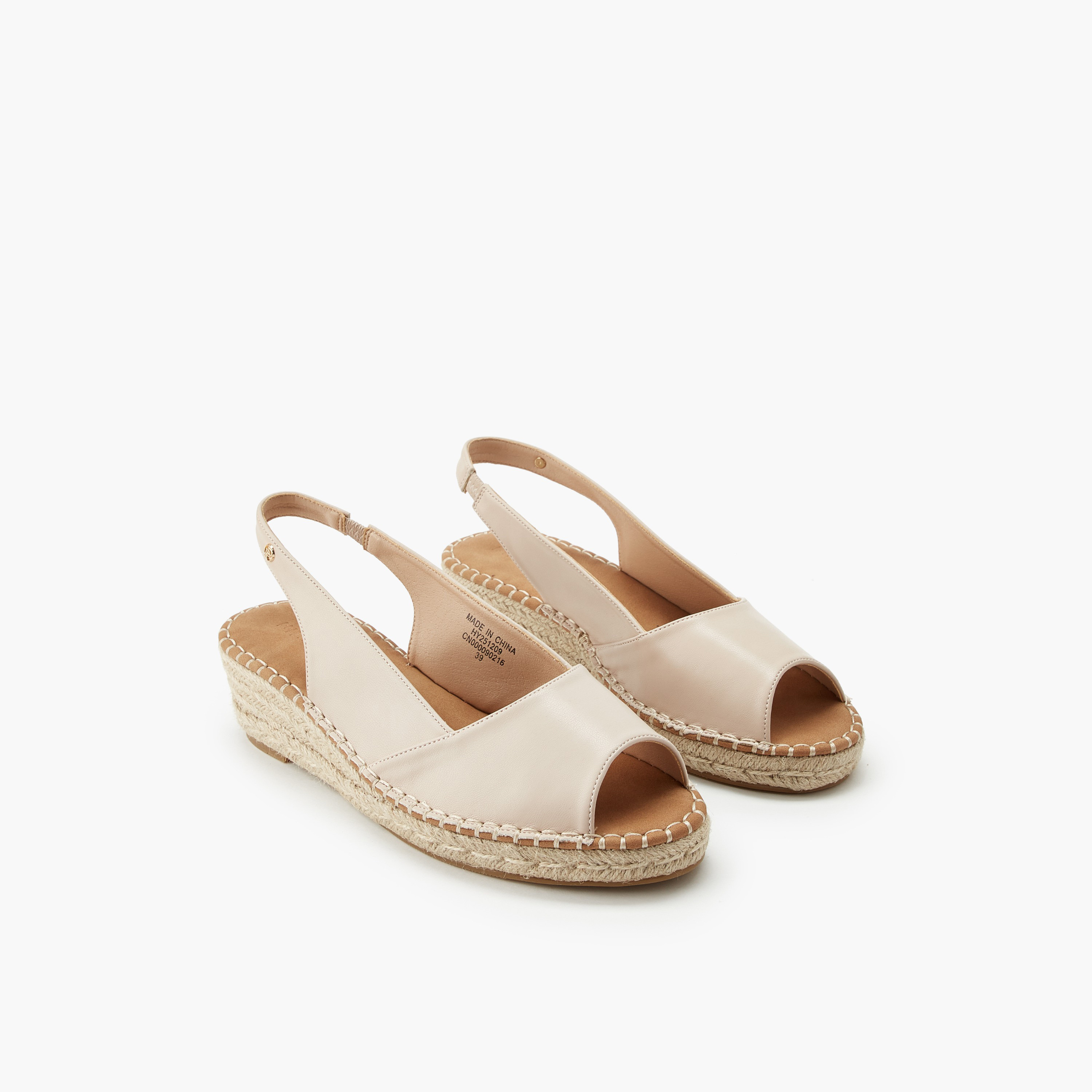 Peppermint Women Peep Toe Espadrille Sandals-women-shoes-sandals-heeled-image-1