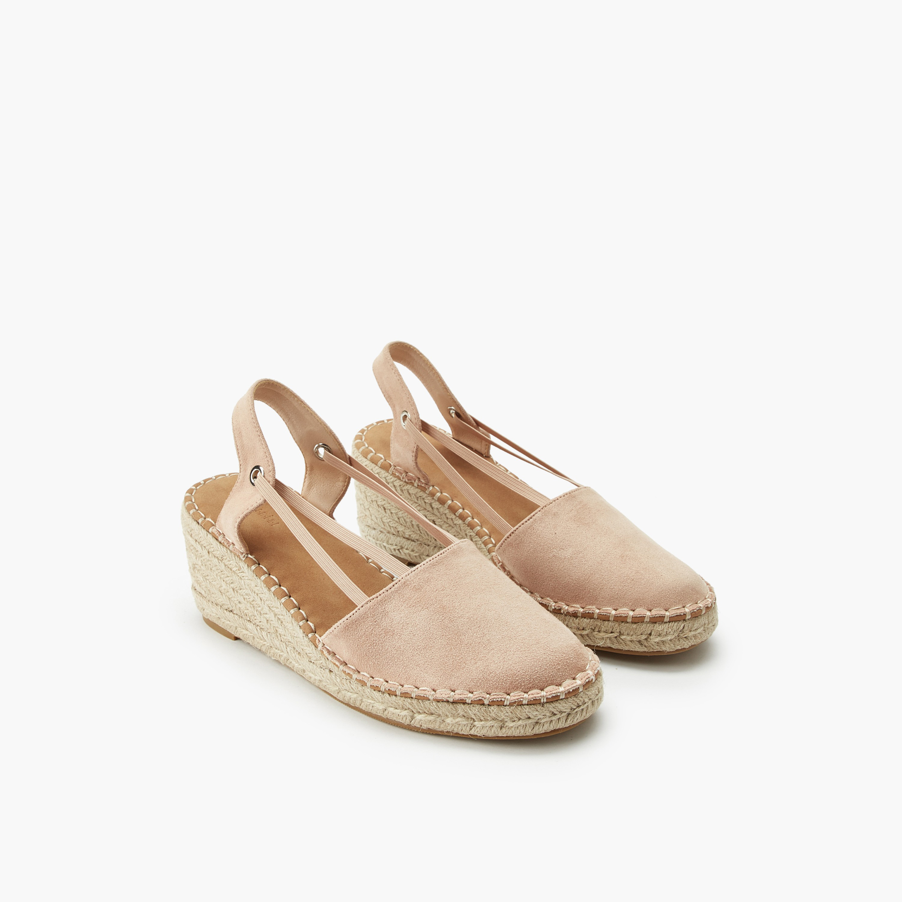 صندل اسبادريل بكعب ويدج وملمس بارز للنساء من بيبرمينت-women-shoes-sandals-heeled-image-1