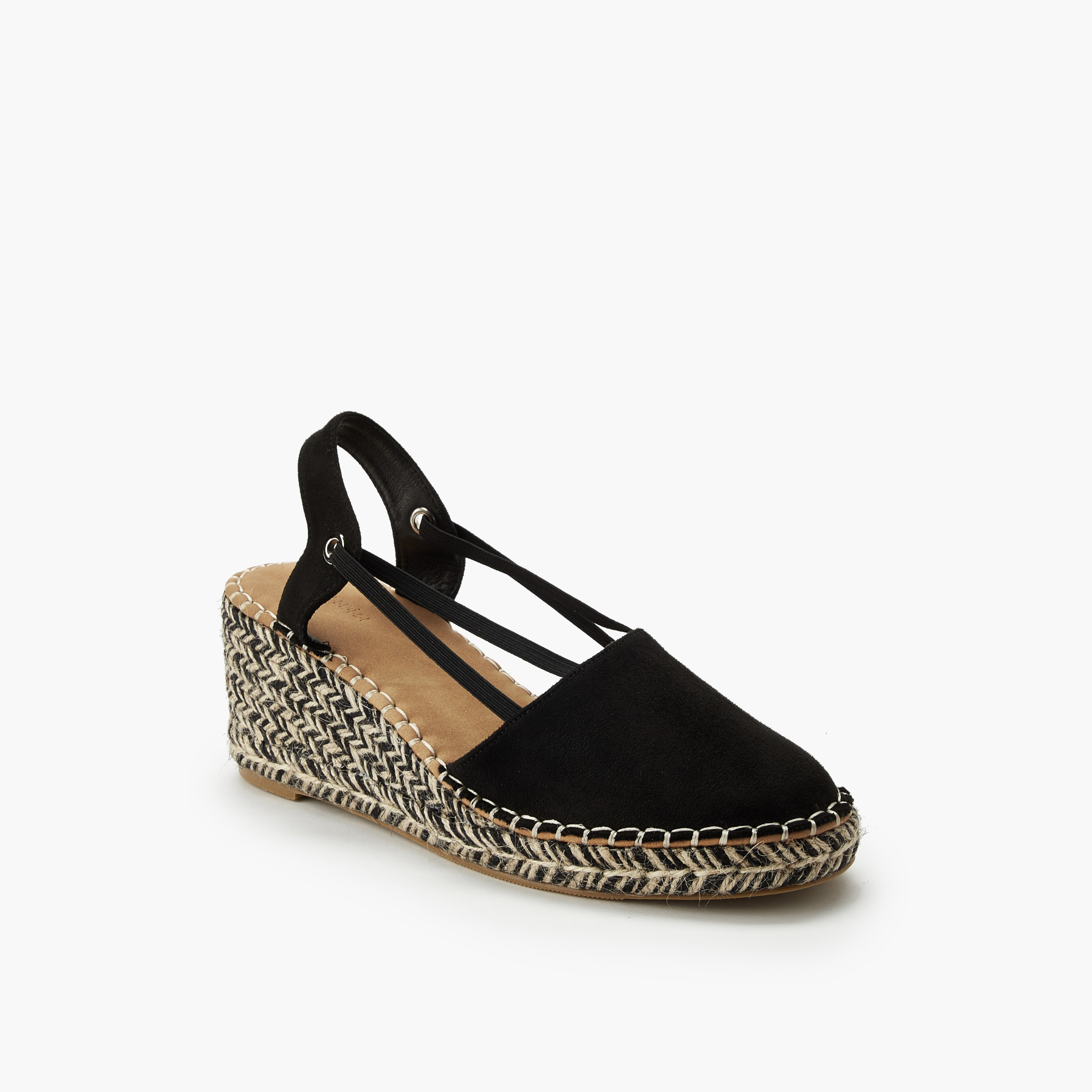 Peppermint Women Textured Wedge Heel Espadrille Sandals-women-shoes-sandals-heeled-image-2