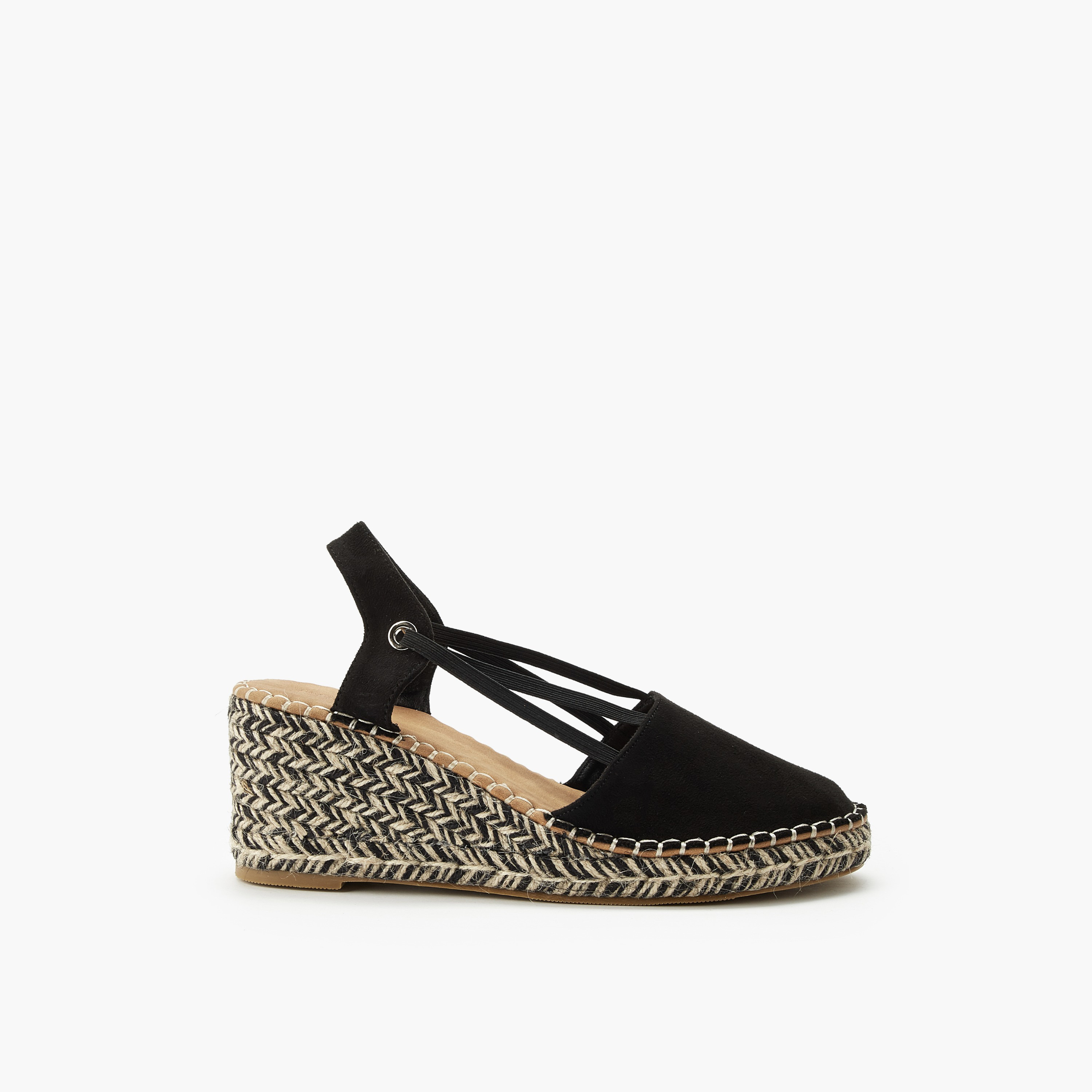 Peppermint Women Textured Wedge Heel Espadrille Sandals-women-shoes-sandals-heeled-image-3