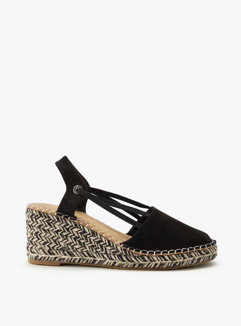 Peppermint Women Textured Wedge Heel Espadrille Sandals-women-shoes-sandals-heeled-image-3