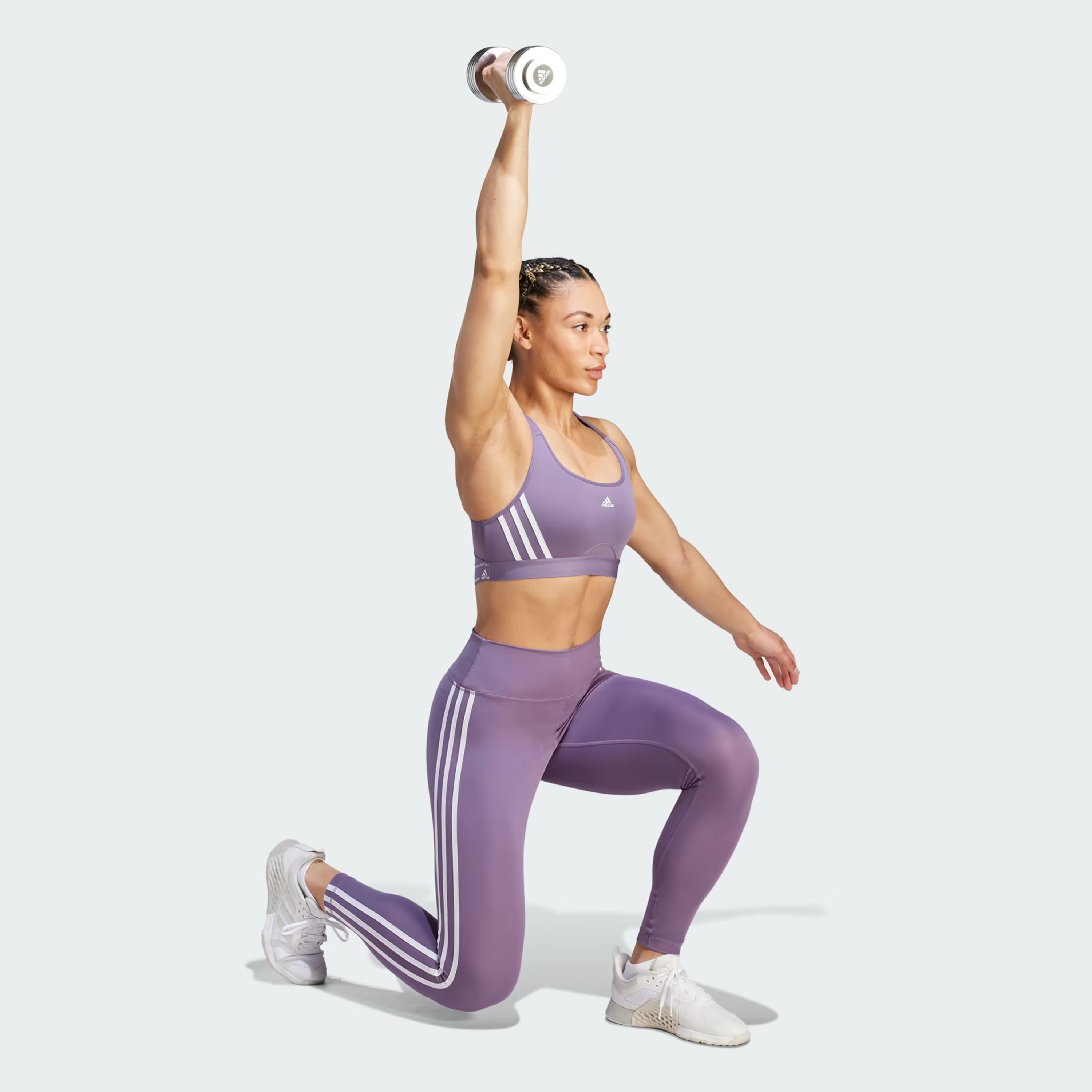 Adidas Women Train Essentials 3-Stripes High-Waisted 7/8 Tights | OE-women-clothing-bottoms-leggings-image-2